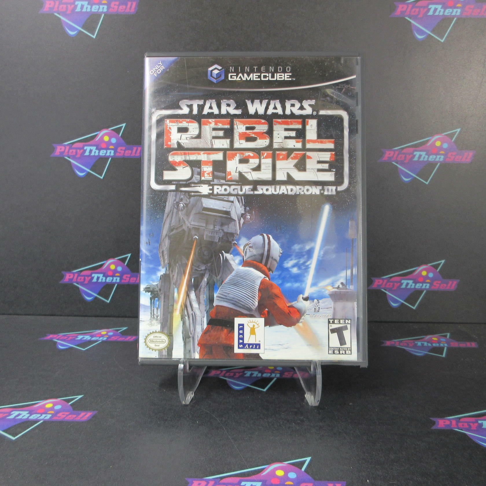Star Wars Rebel Strike Rogue Squadron III Nintendo GameCube AD Complete CIB - Very Good
