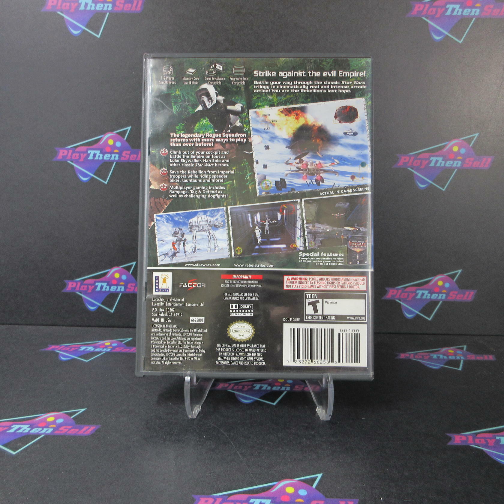 Star Wars Rebel Strike Rogue Squadron III Nintendo GameCube AD Complete CIB - Very Good