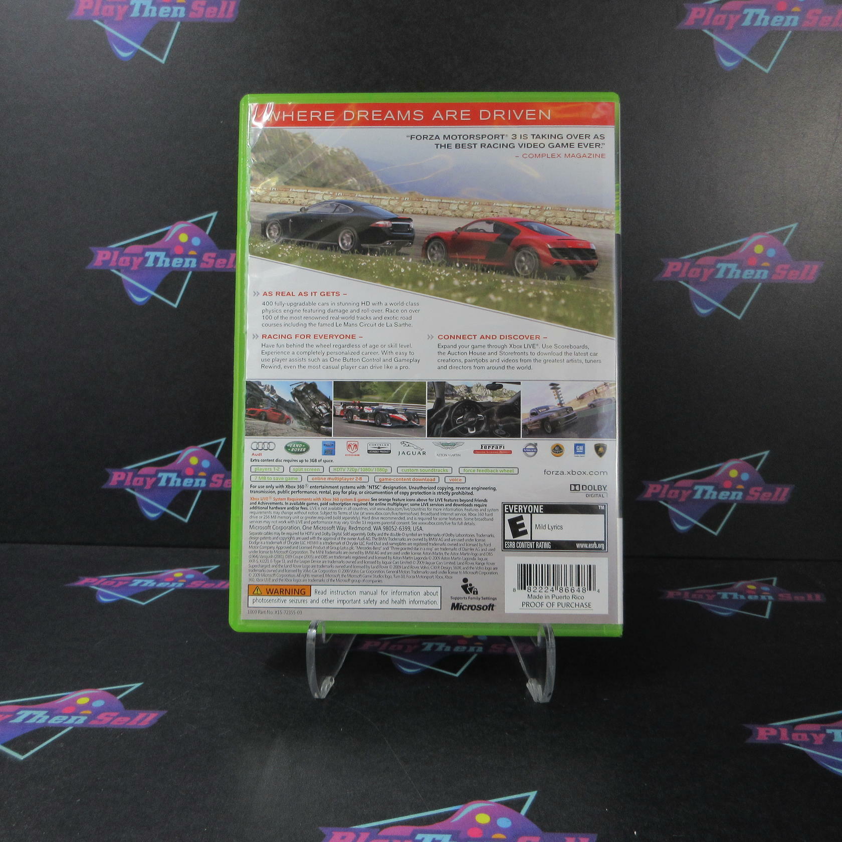 Forza Motorsport 3 Xbox 360 AD/NM - Very Good