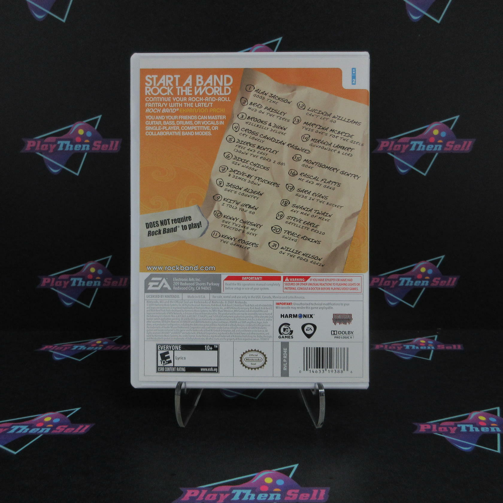 Rock Band Country Track Pack Nintendo Wii - Like New