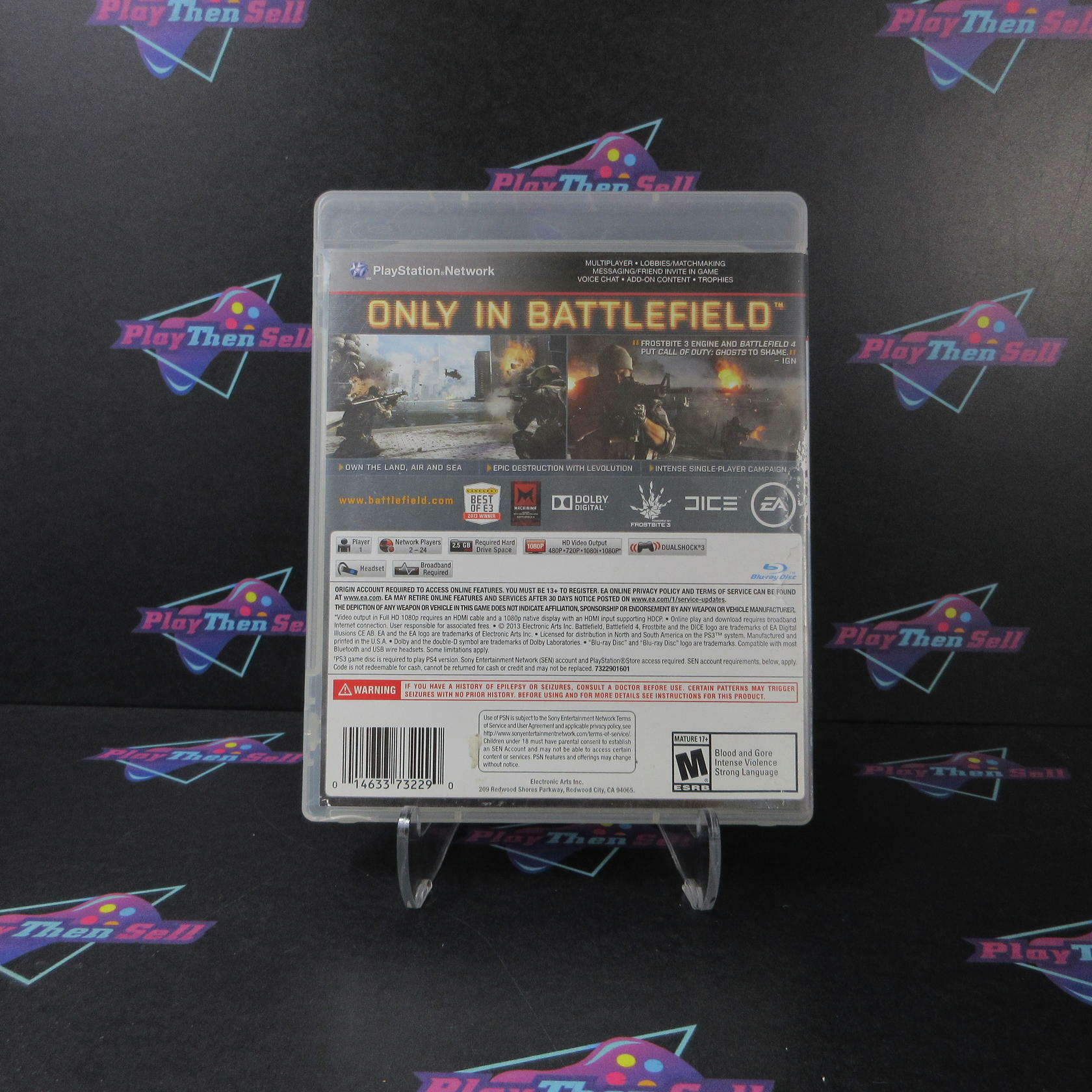 Battlefield 4 PS3 PlayStation 3 AD/NM - Very Good