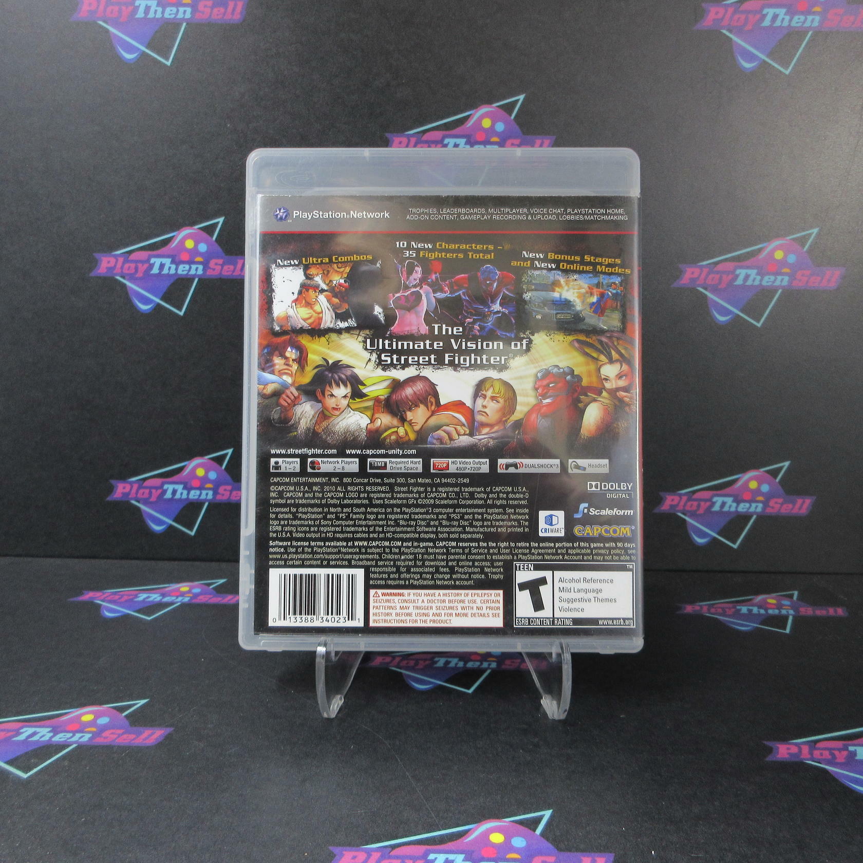 Super Street Fighter IV PS3 PlayStation 3 AD/MD Complete CIB - Very Good