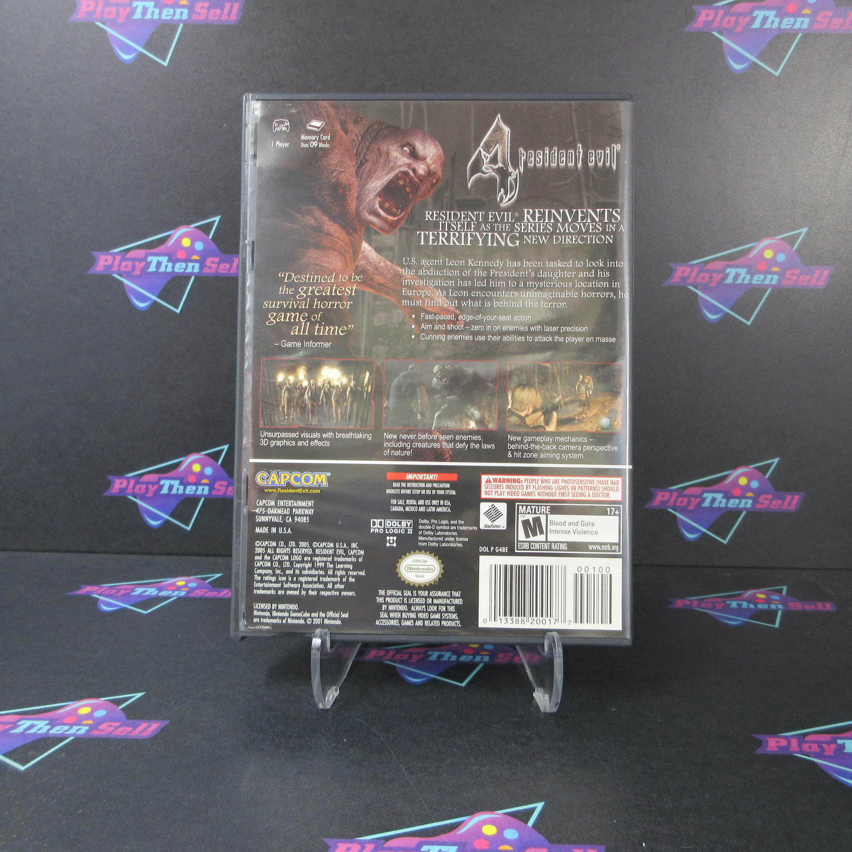 Resident Evil 4 Nintendo GameCube AD Complete CIB - Very Good
