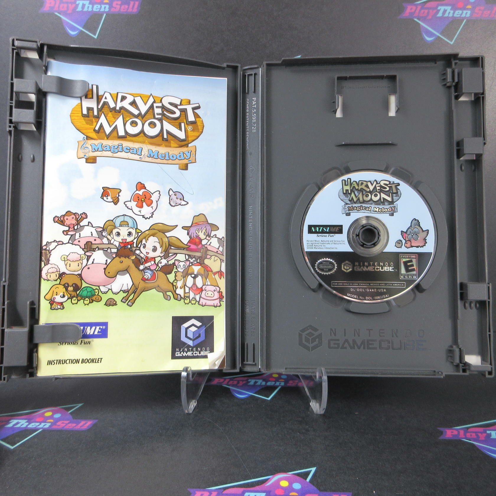 Harvest Moon Magical Melody Nintendo GameCube AD/MD Complete CIB - Very Good