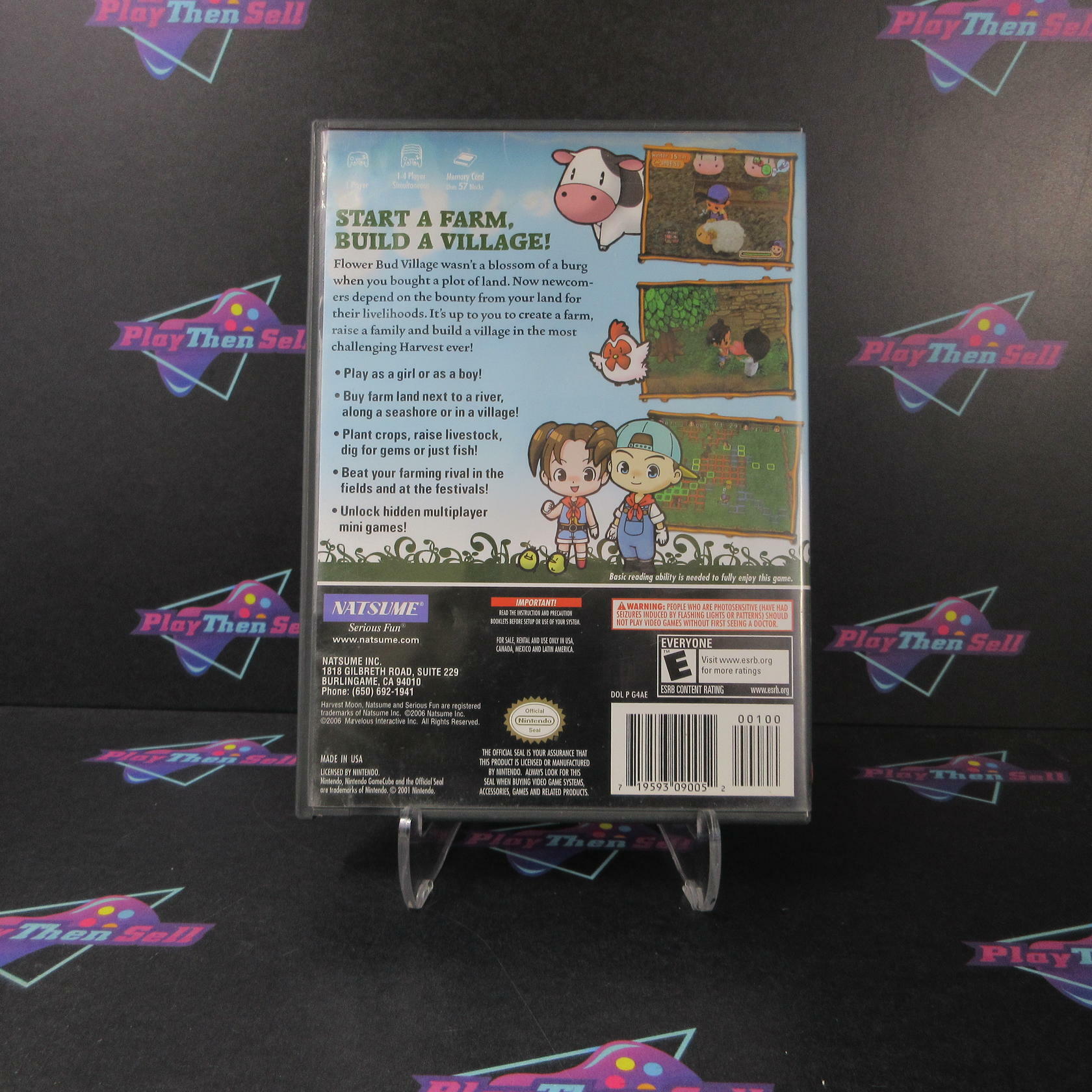 Harvest Moon Magical Melody Nintendo GameCube AD/MD Complete CIB - Very Good