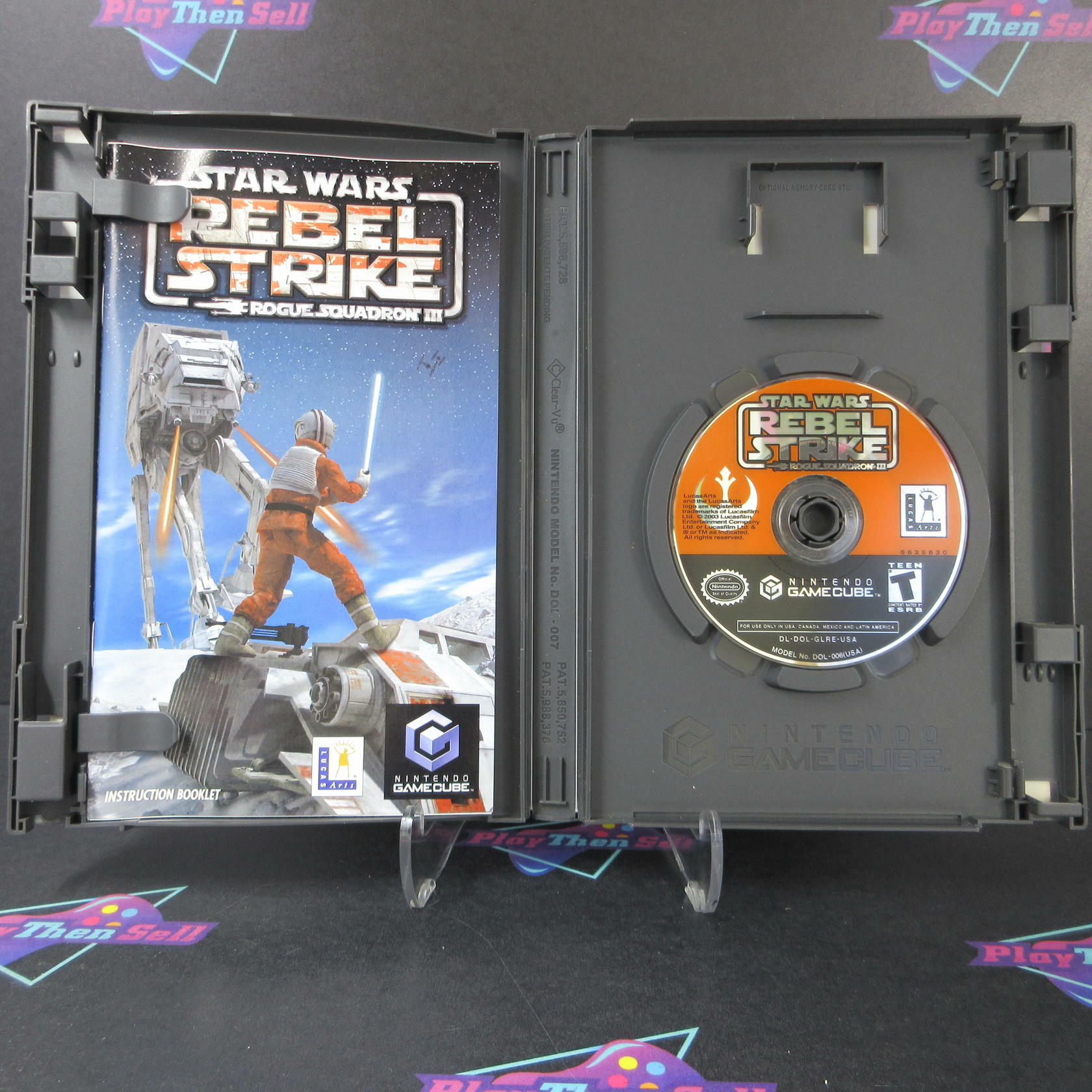 Star Wars Rebel Strike Rogue Squadron III Nintendo GameCube AD Complete CIB - Very Good