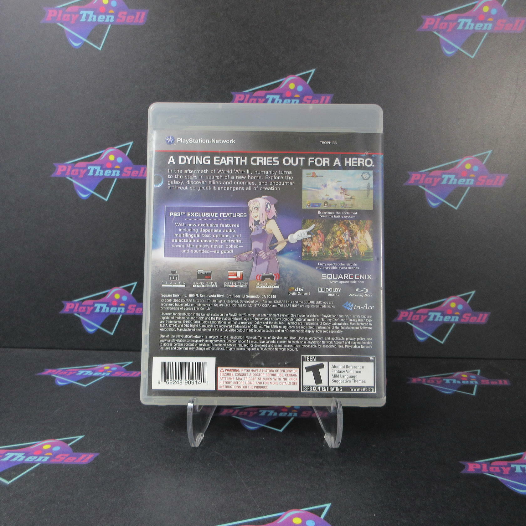 Star Ocean The Last Hope International PS3 PlayStation 3 AD/NM - Very Good
