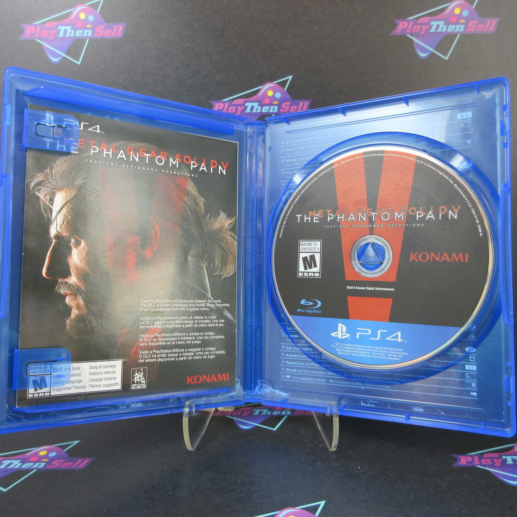 Metal Gear Solid V The Phantom Pain Day Zero PS4 AD CIB - Very Good