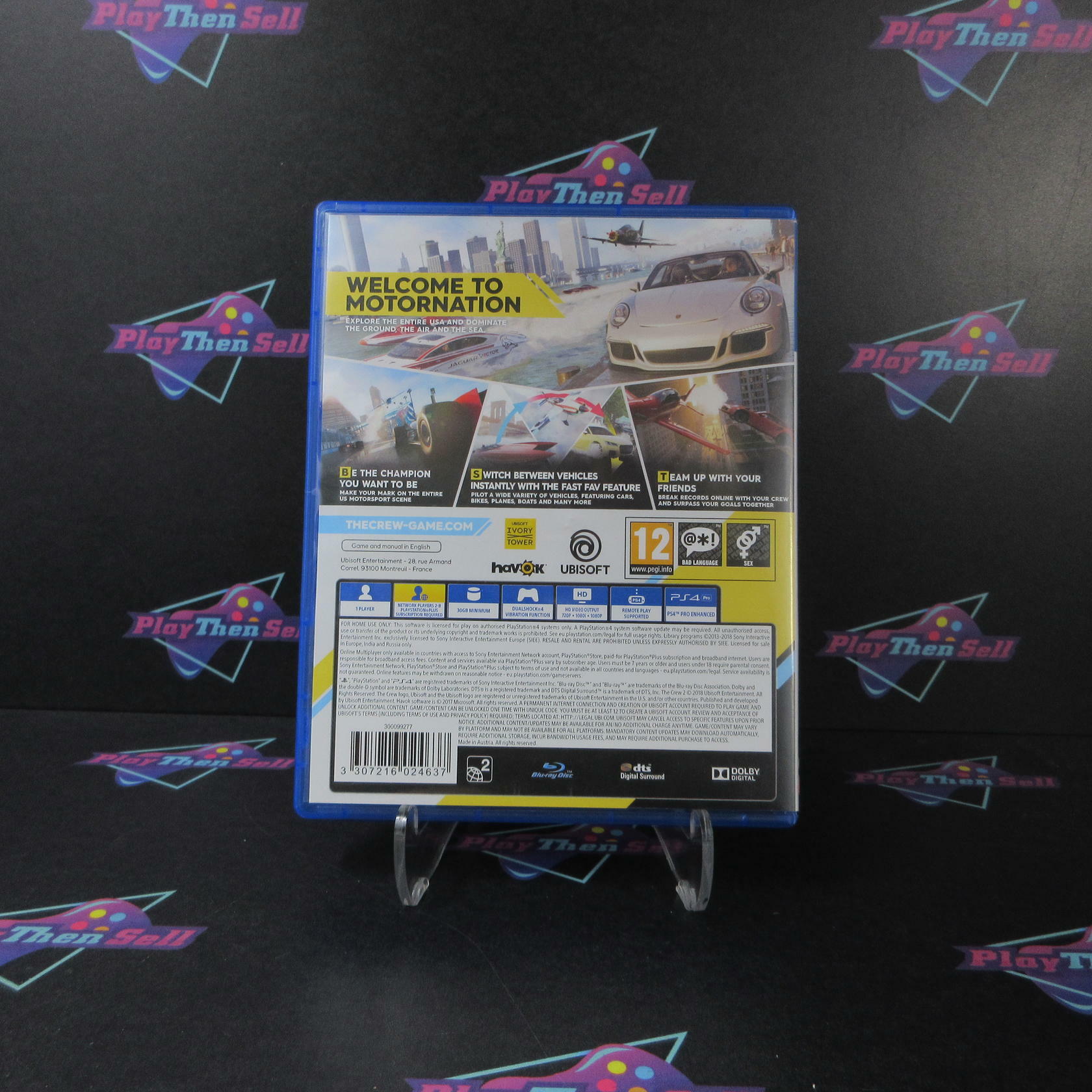 The Crew 2 PS4 PlayStation 4 PAL AD Complete CIB - Very Good