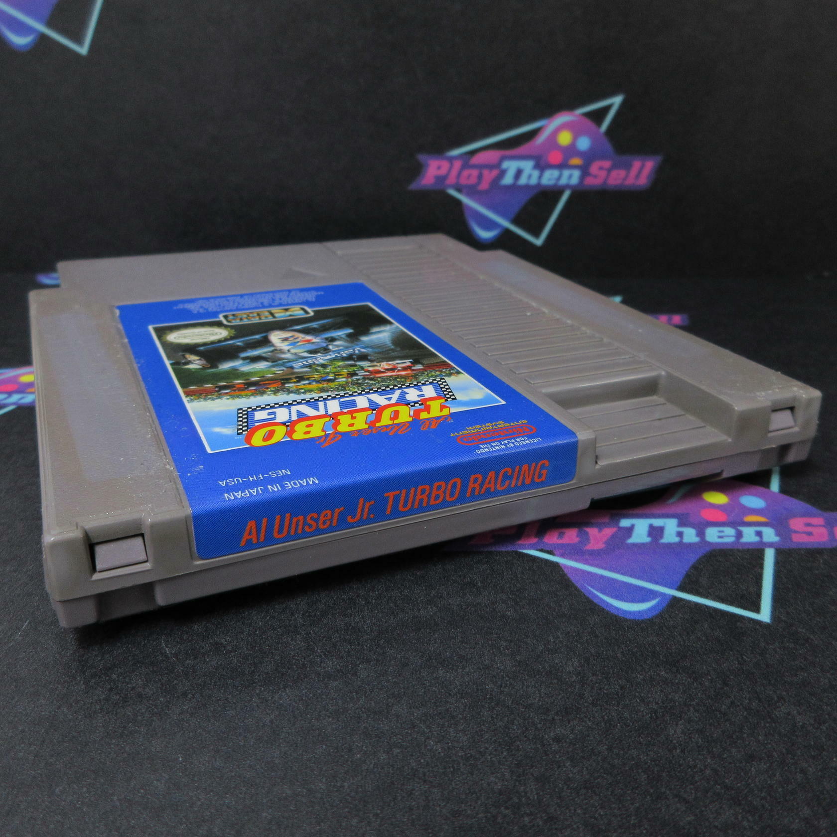 Al Unser Jr. Turbo Racing Nintendo NES Cartridge Only AD Authentic / Tested - Very Good