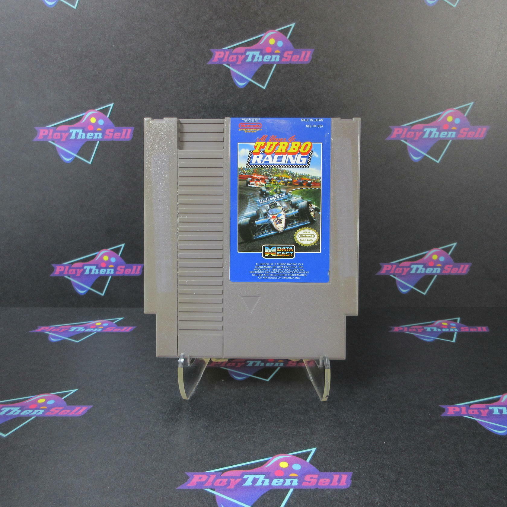 Al Unser Jr. Turbo Racing Nintendo NES Cartridge Only AD Authentic / Tested - Very Good
