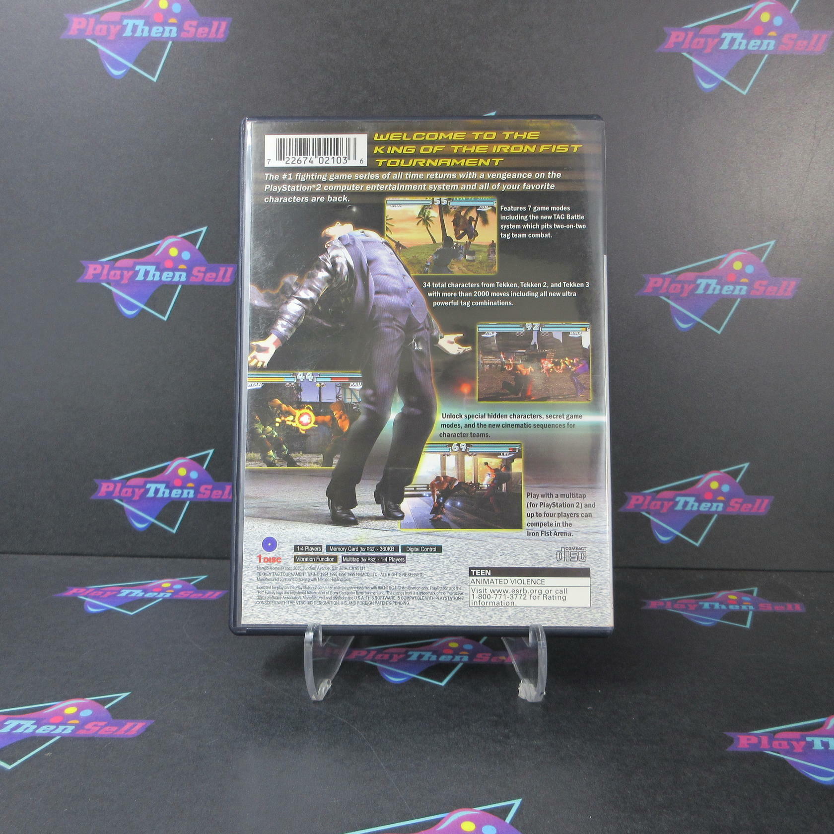 Tekken Tag Tournament PS2 PlayStation 2 AD/NM - Very Good