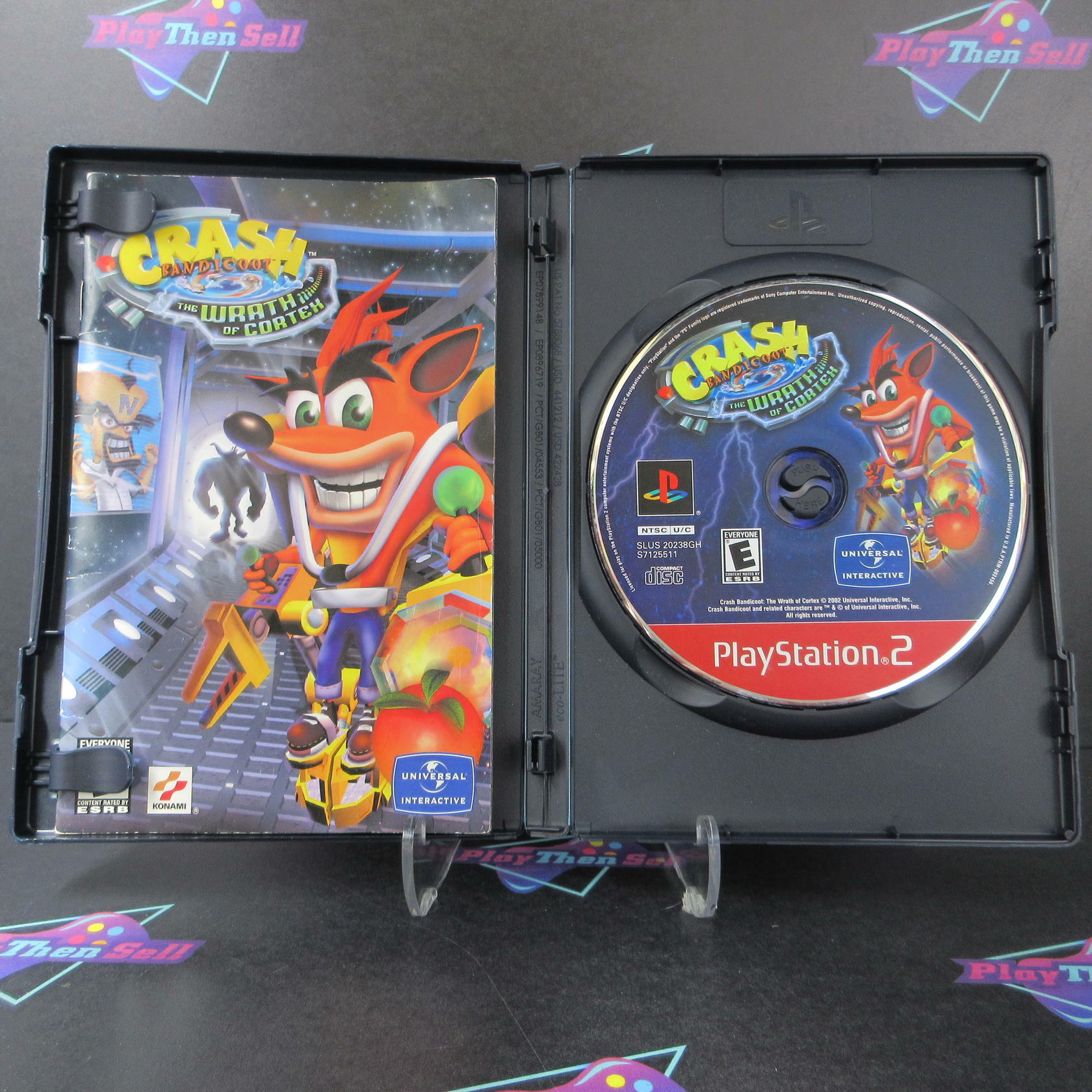Crash Bandicoot The Wrath of Cortex GH PS2 PlayStation 2 AD/MD Complete CIB - Very Good