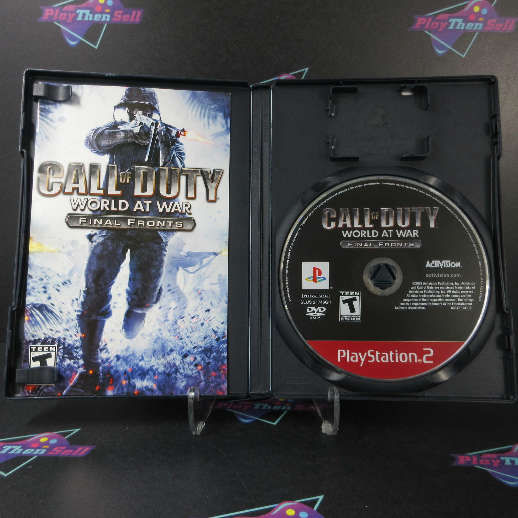 Call of Duty World at War Final Fronts GH PS2 PlayStation 2 AD Complete CIB - Very Good