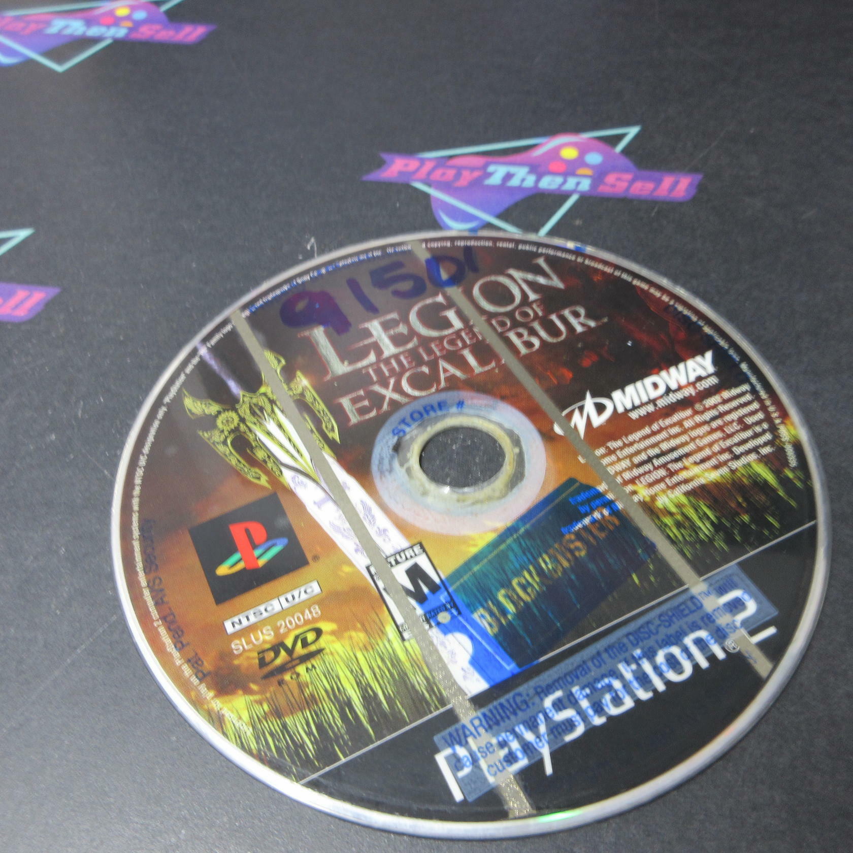 Legion The Legend of Excalibur PS2 PlayStation 2 AD/MD/DD + Reg Card CIB - Very Good