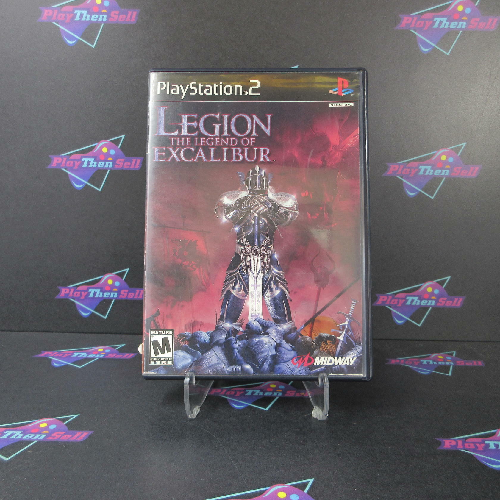 Legion The Legend of Excalibur PS2 PlayStation 2 AD/MD/DD + Reg Card CIB - Very Good