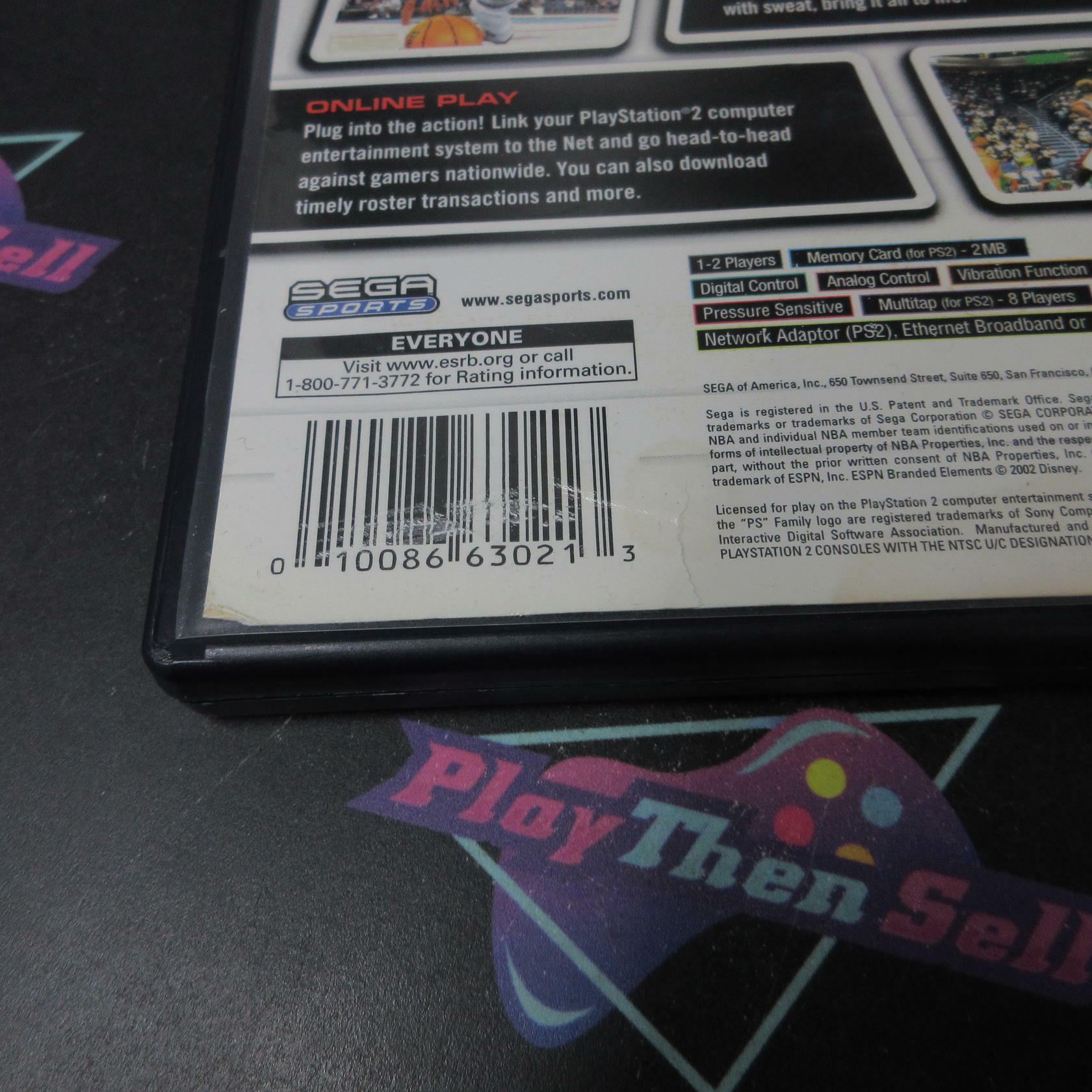 NBA 2K3 PS2 PlayStation 2 AD/DD/NM - Very Good