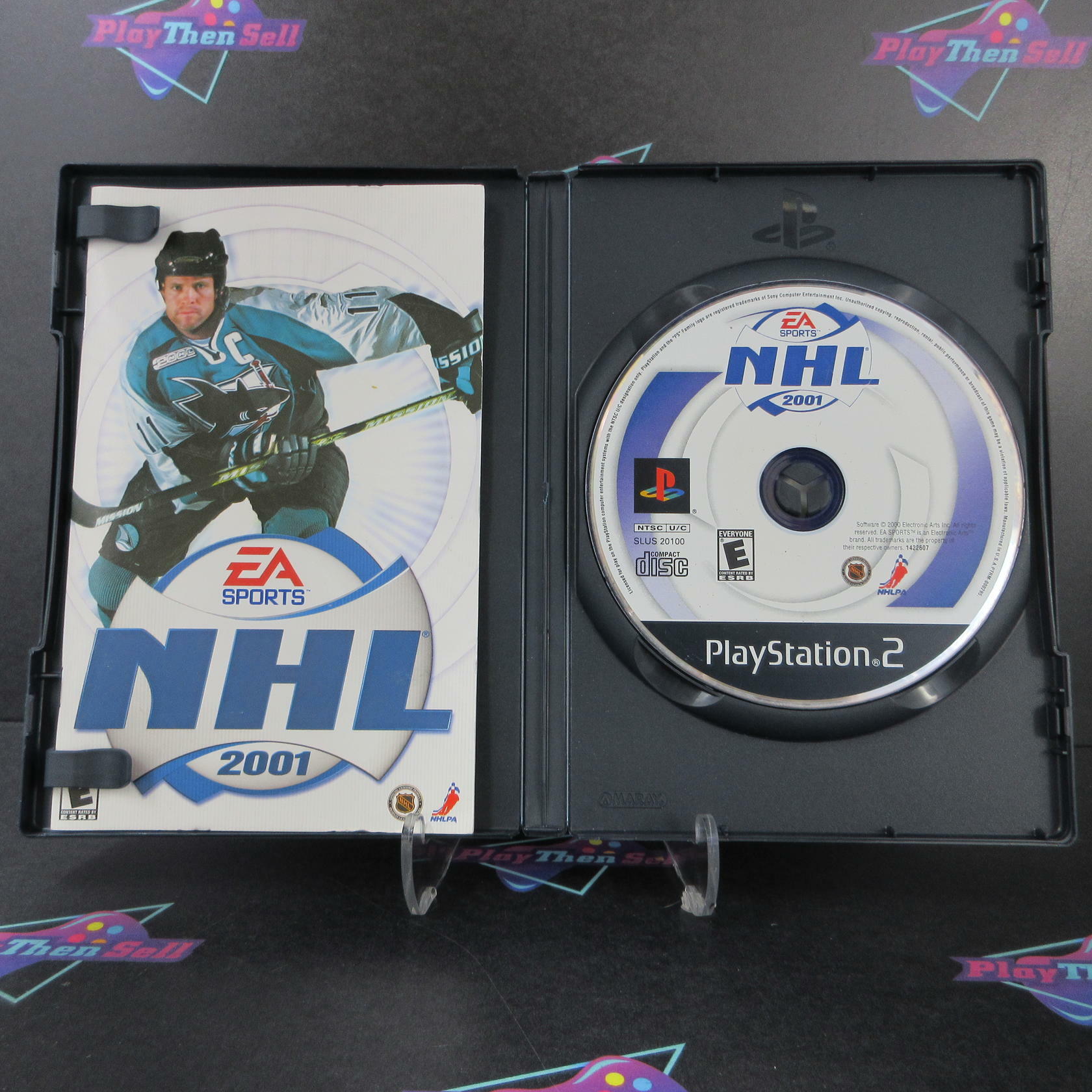 NHL 2001 PS2 PlayStation 2 AD + Reg Card Complete CIB - Very Good