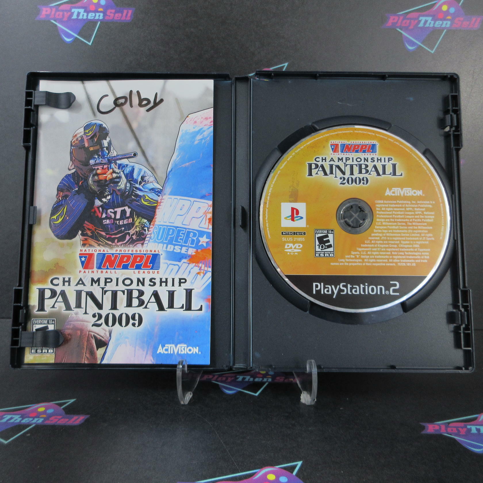 NPPL Championship Paintball 09 PS2 PlayStation 2 AD/MD Complete CIB - Very Good