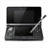Nintendo 3ds Console Cosmo Black CTR-001 Stylus/Charger/Dock + 2gb Card - Very Good