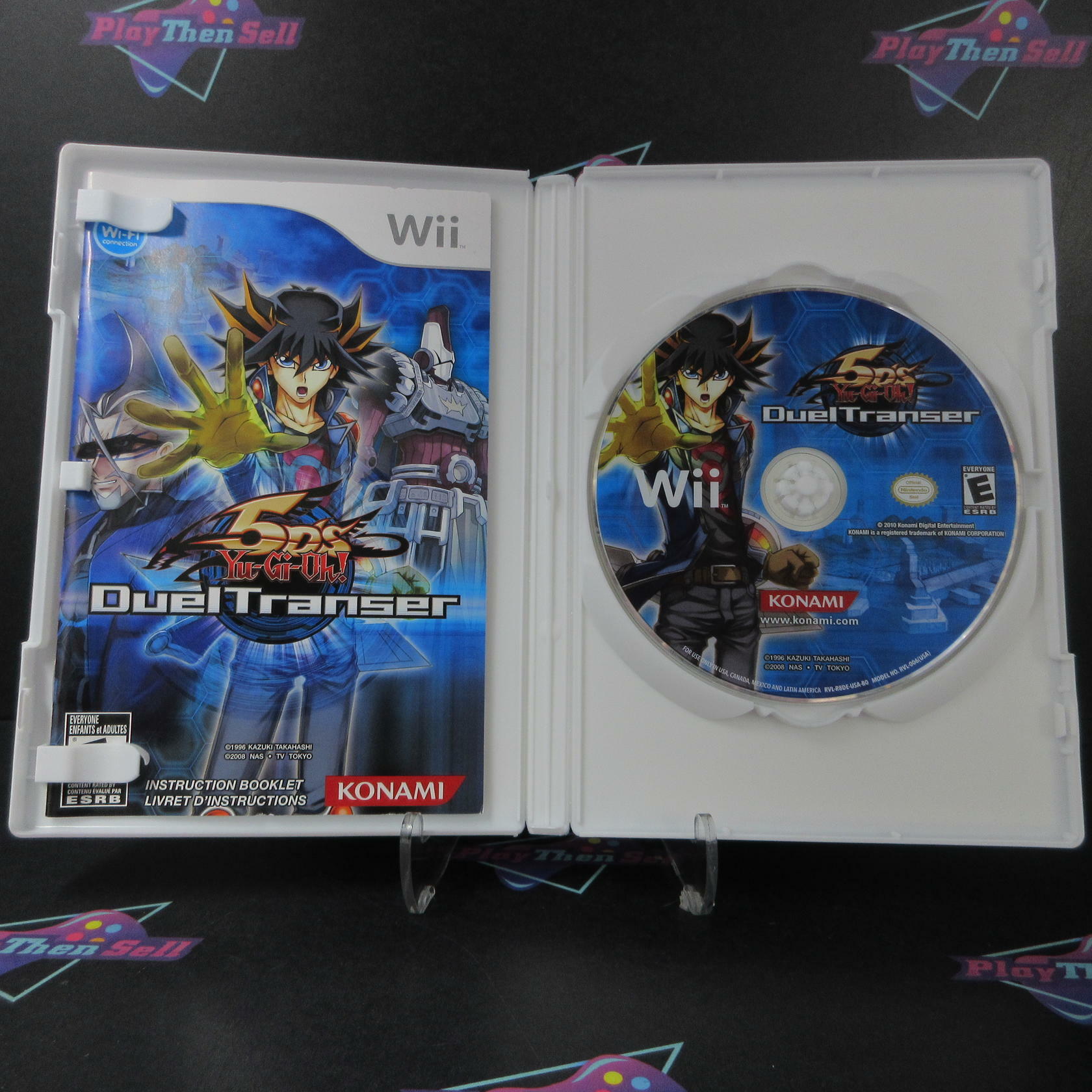 Yu-Gi-Oh! 5D's Duel Transer Nintendo Wii AD Complete CIB - Very Good