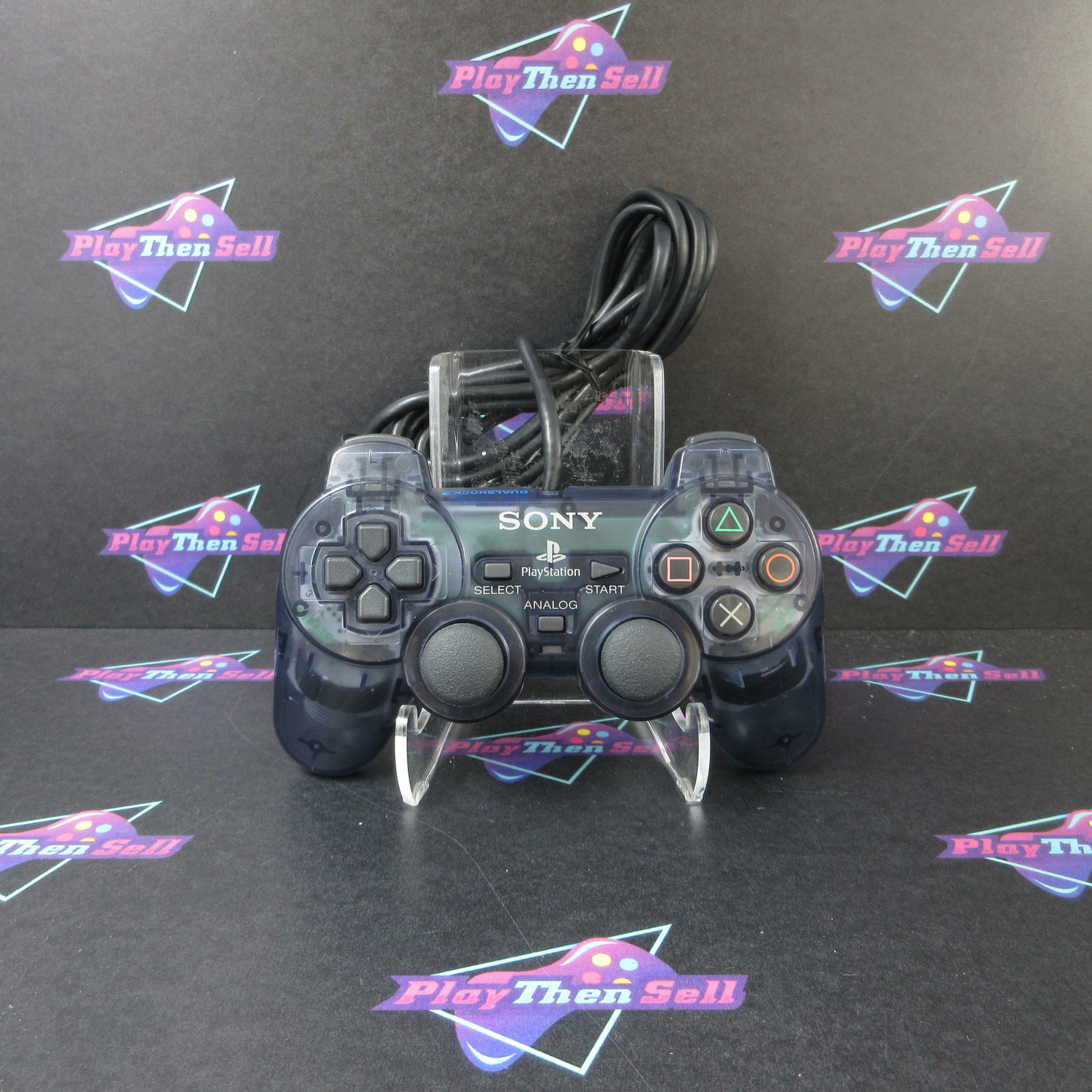 Refurbished Playstation 2 PS2 Dualshock 2 Controller Smoke Gray SCPH-10010 - VG - Refurbished