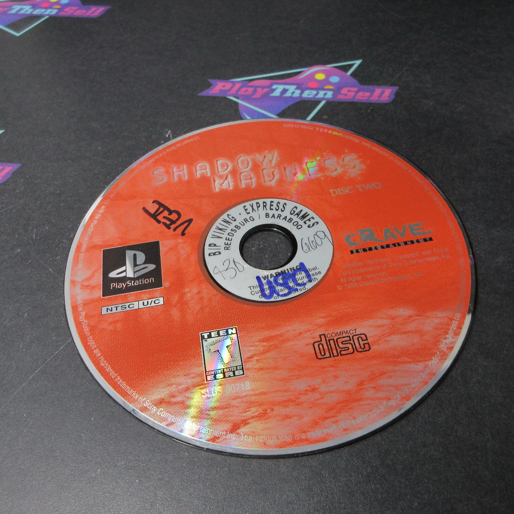 Shadow Madness PS1 PlayStation 1 DD/NM - Very Good