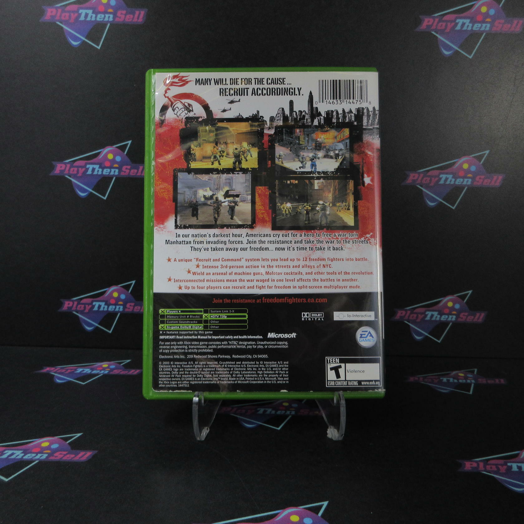 Freedom Fighters Xbox AD Complete CIB - Very Good