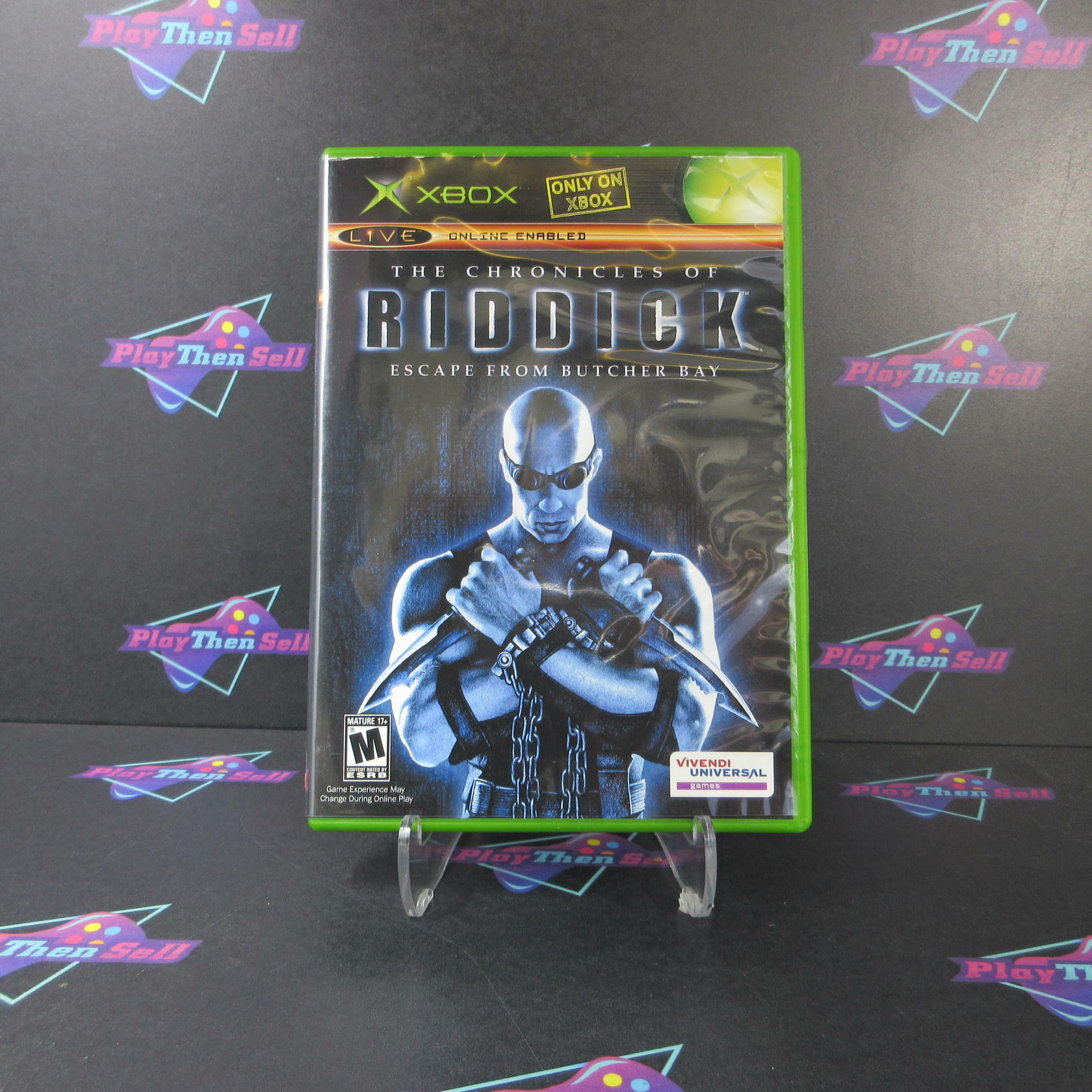The Chronicles of Riddick Escape From Butcher Bay Xbox AD Complete CIB - Very Good