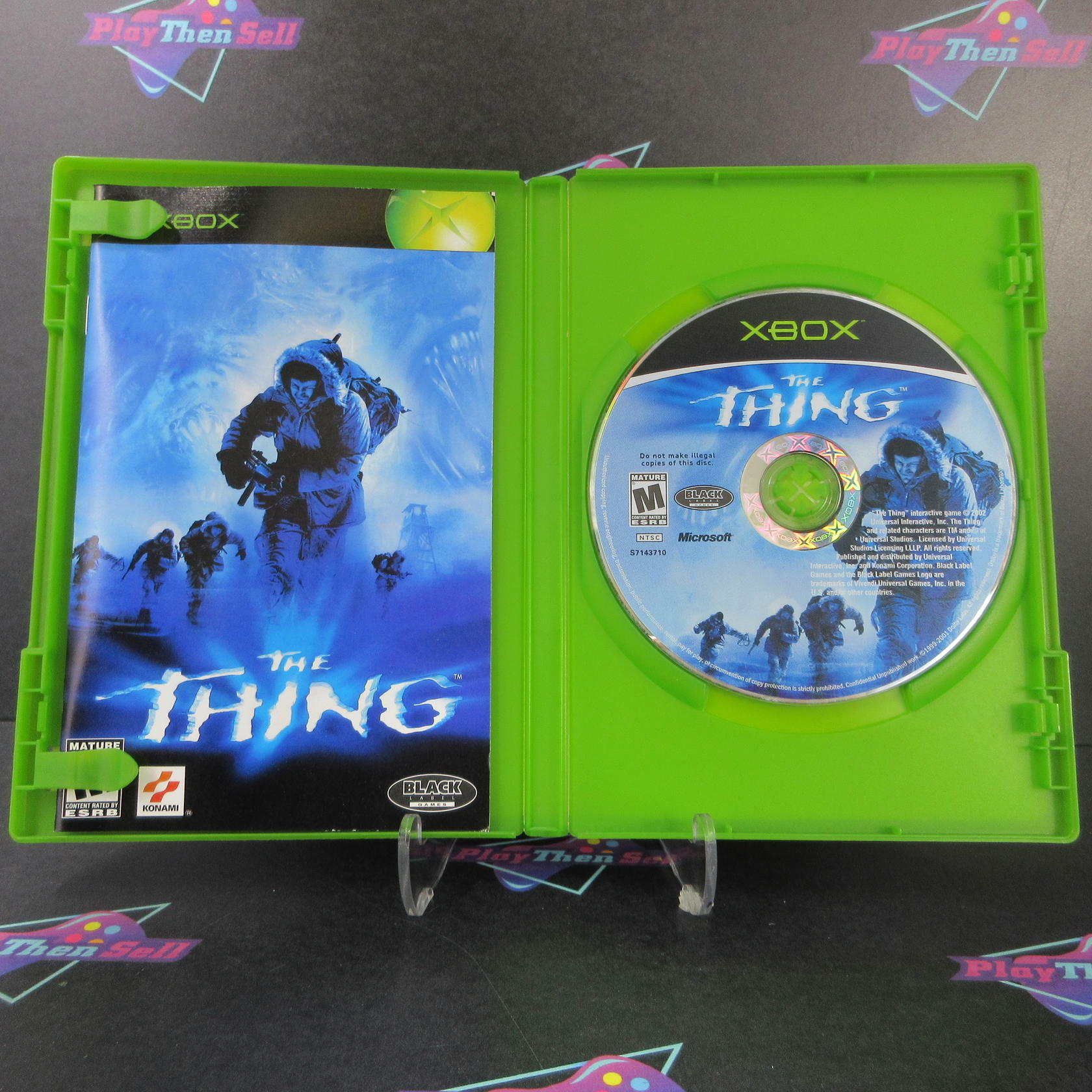 The Thing Xbox AD + Reg Card Complete CIB - Very Good