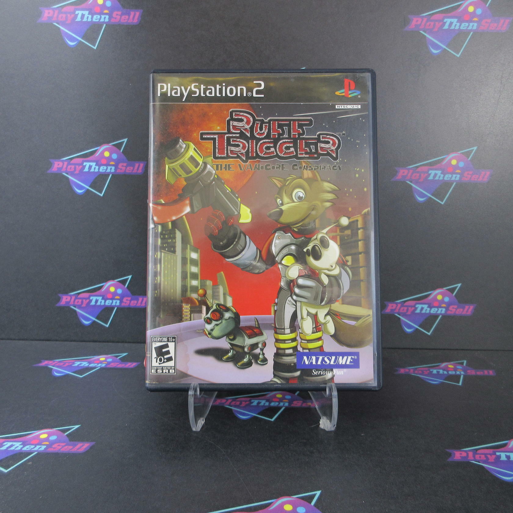 Ruff Trigger The Vanocore Conspiracy PS2 PlayStation 2 AD/MD + Reg Card CIB - Very Good