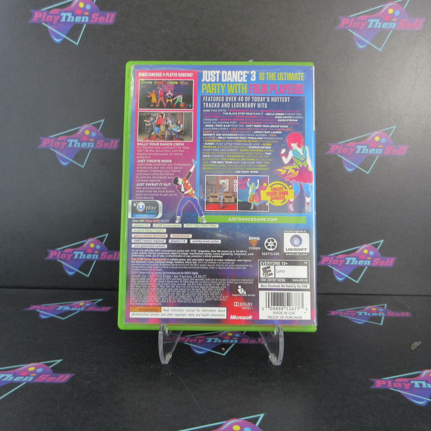 Just Dance 3 Xbox 360 AD/MD Complete CIB - Very Good
