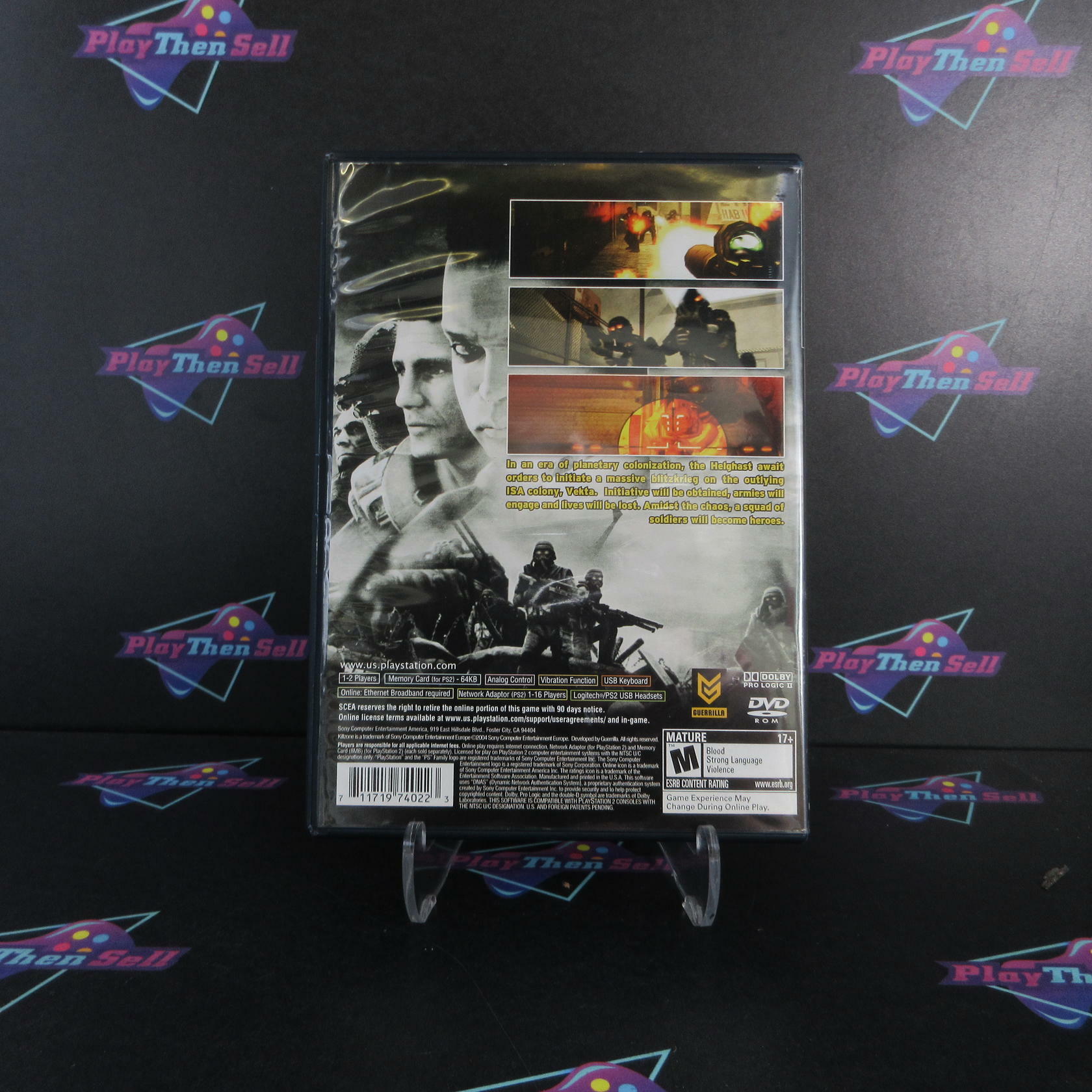 Killzone PS2 PlayStation 2 AD + Reg Card Complete CIB - Very Good