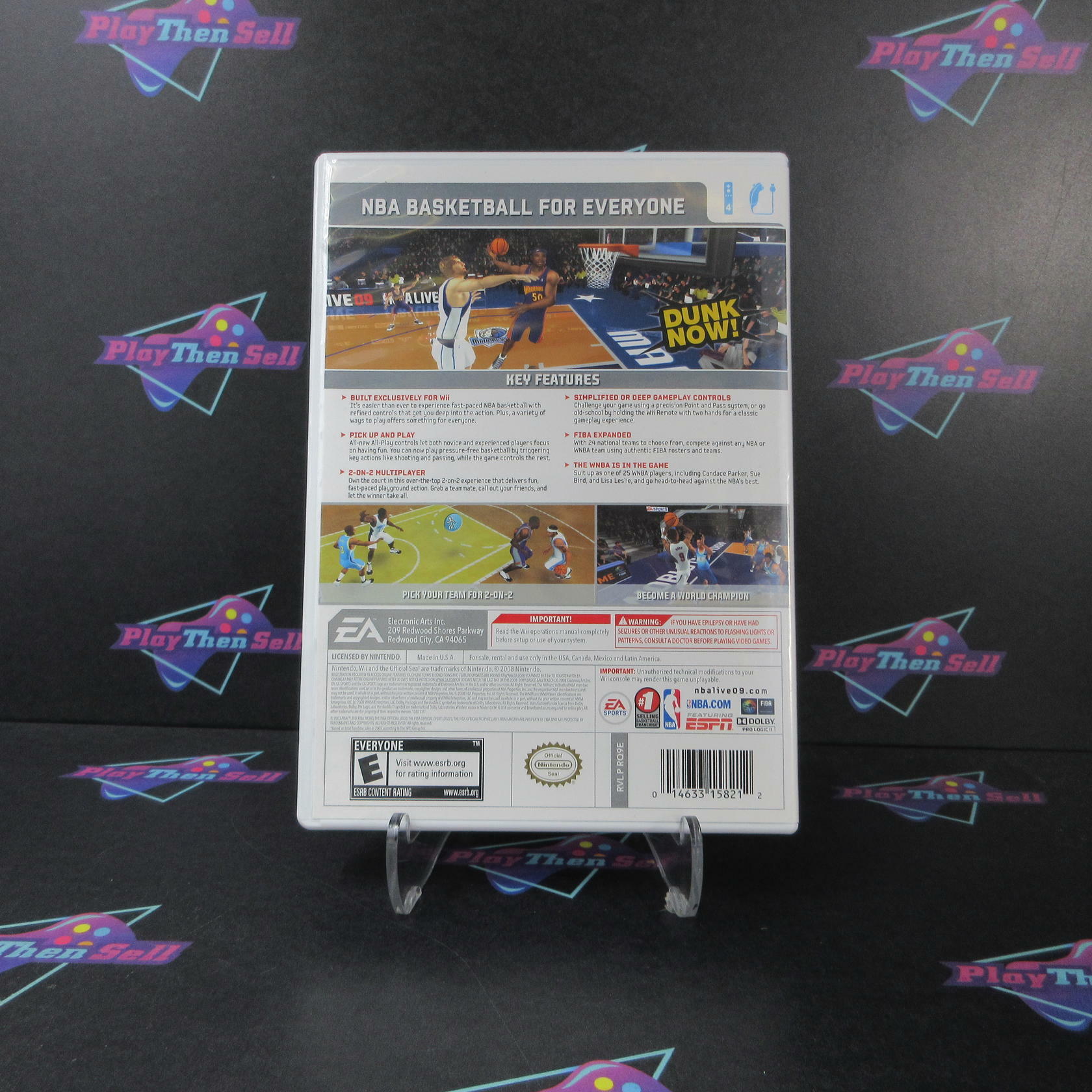 NBA Live 09 All-Play Nintendo Wii - Like New