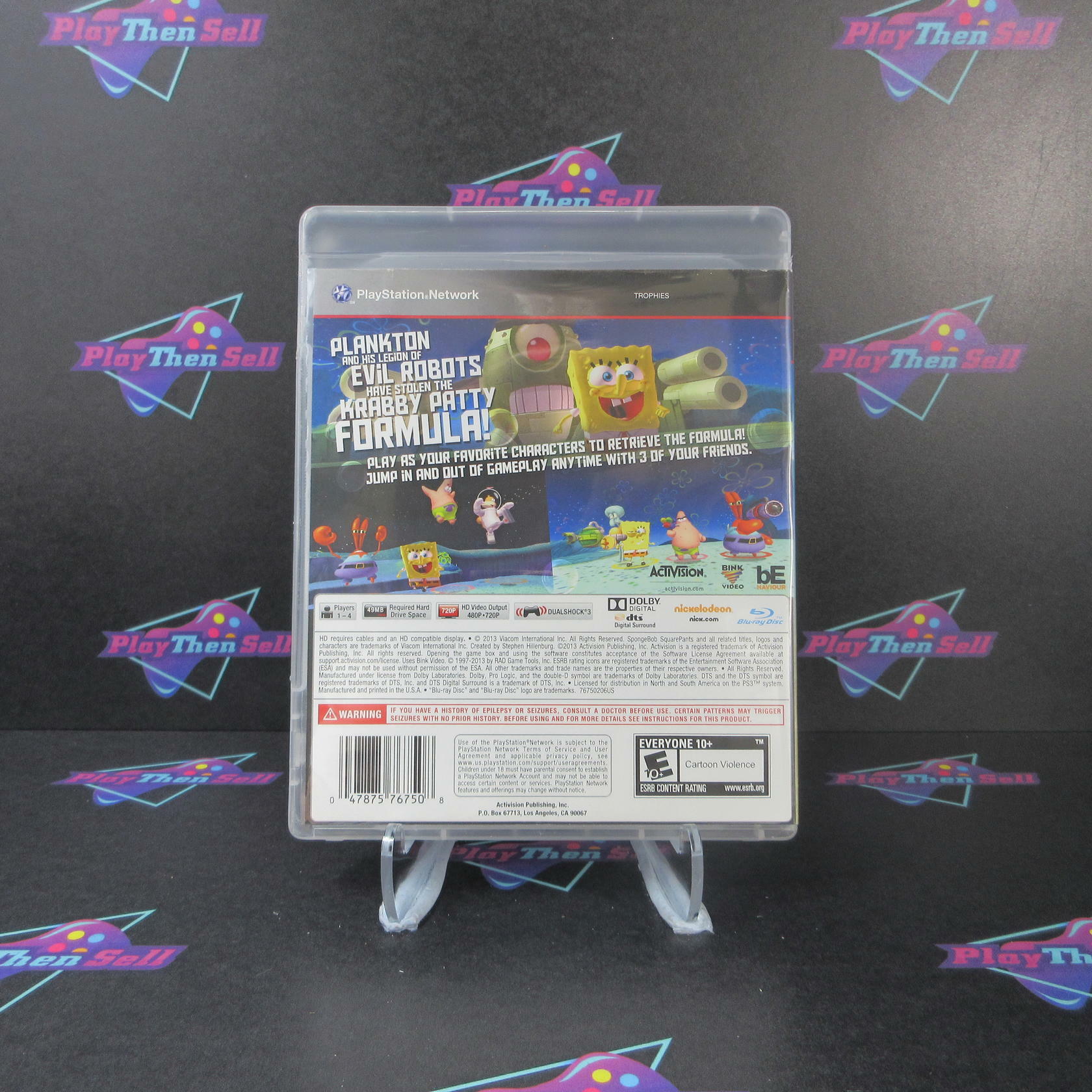 SpongeBob SquarePants Plankton's Robotic Revenge PS3 PlayStation 3 - Like New