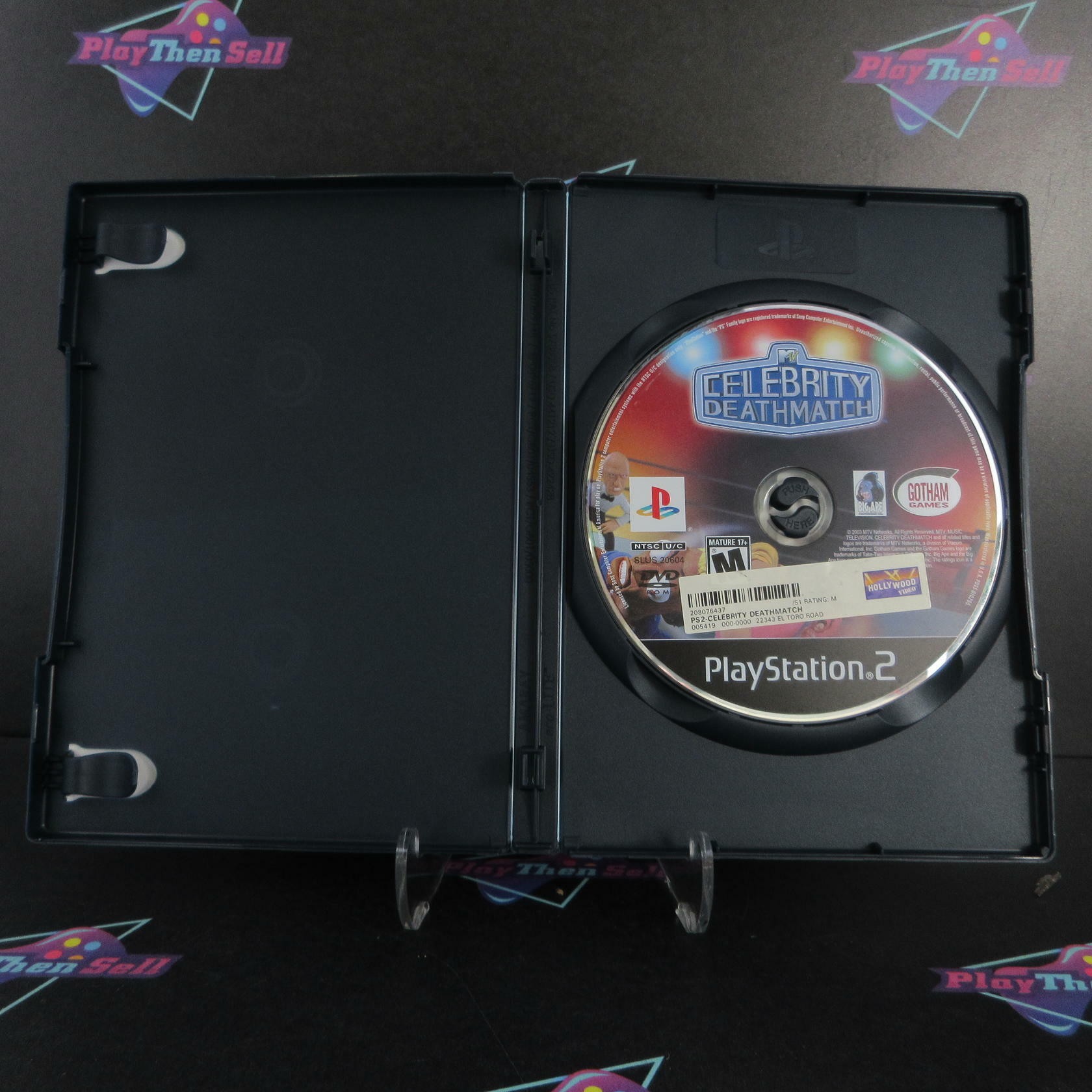 Celebrity Death Match PS2 PlayStation 2 Rental Art DD/NM - Very Good