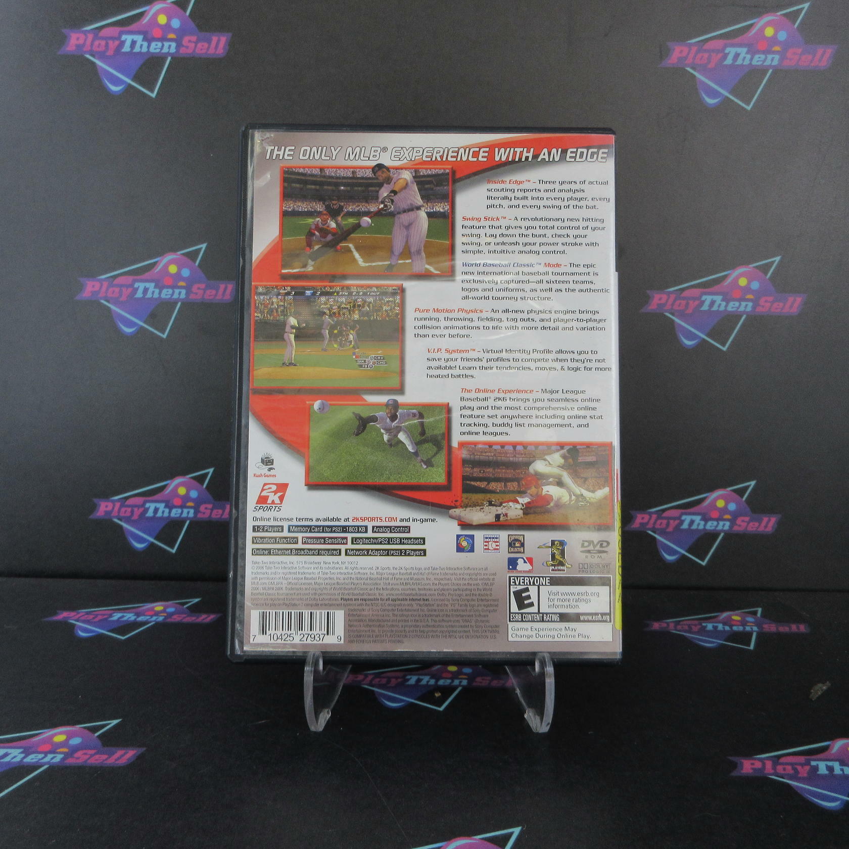 Major League Baseball 2K6 PS2 PlayStation 2 AD/NM - Very Good
