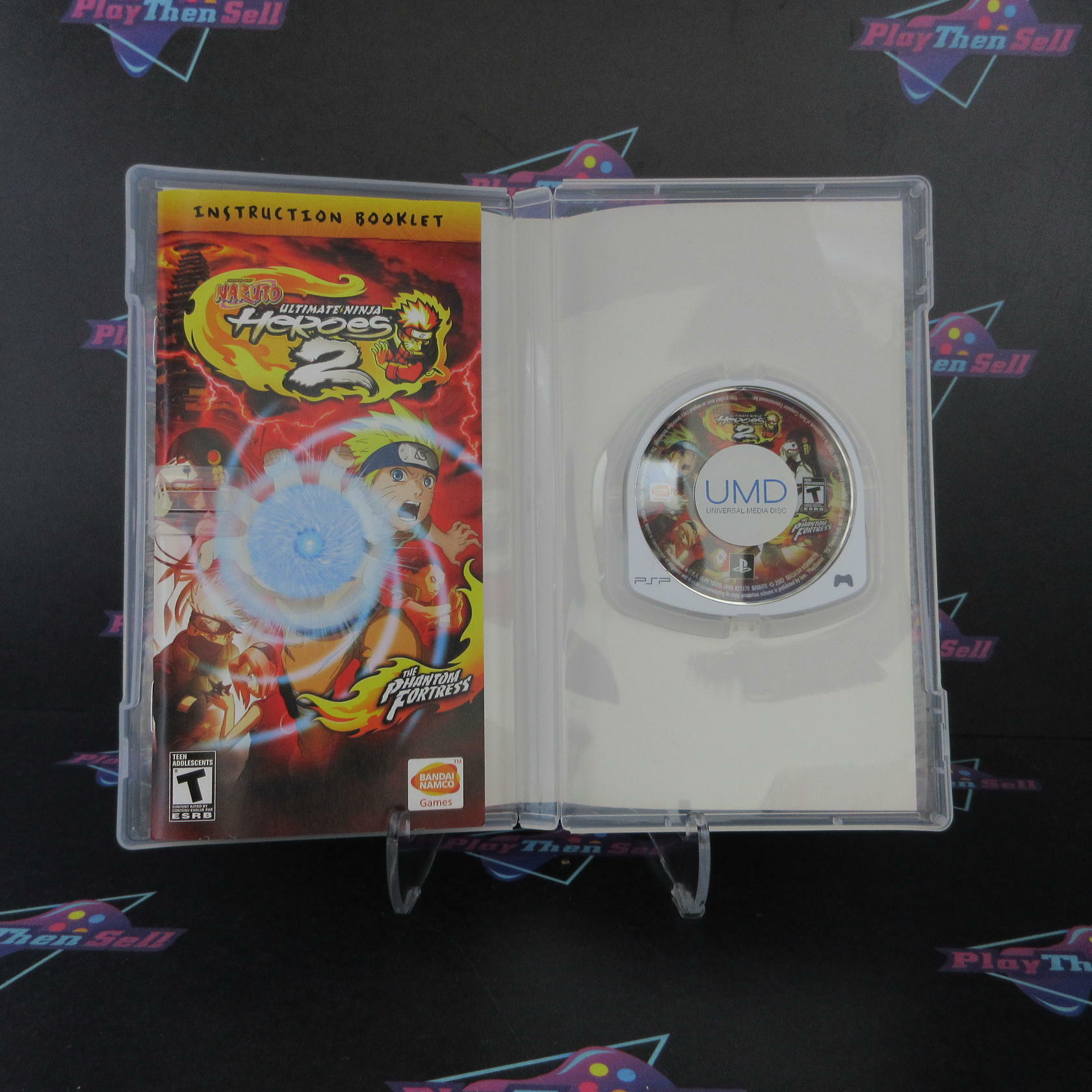 Naruto Ultimate Ninja Heroes 2 The Phantom Fortress Sony PSP - Like New