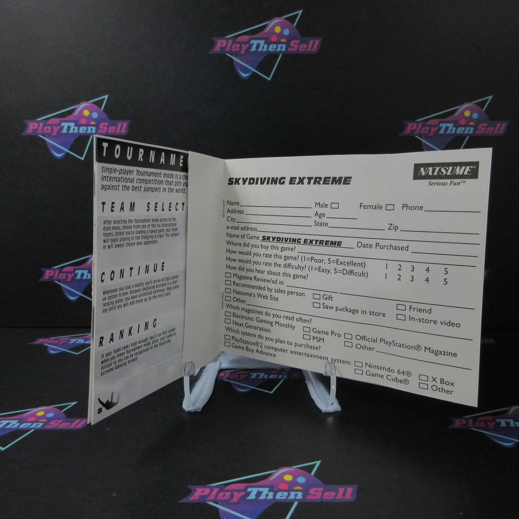 Sky Diving Extreme PS1 PlayStation 1 + Reg Card - Like New