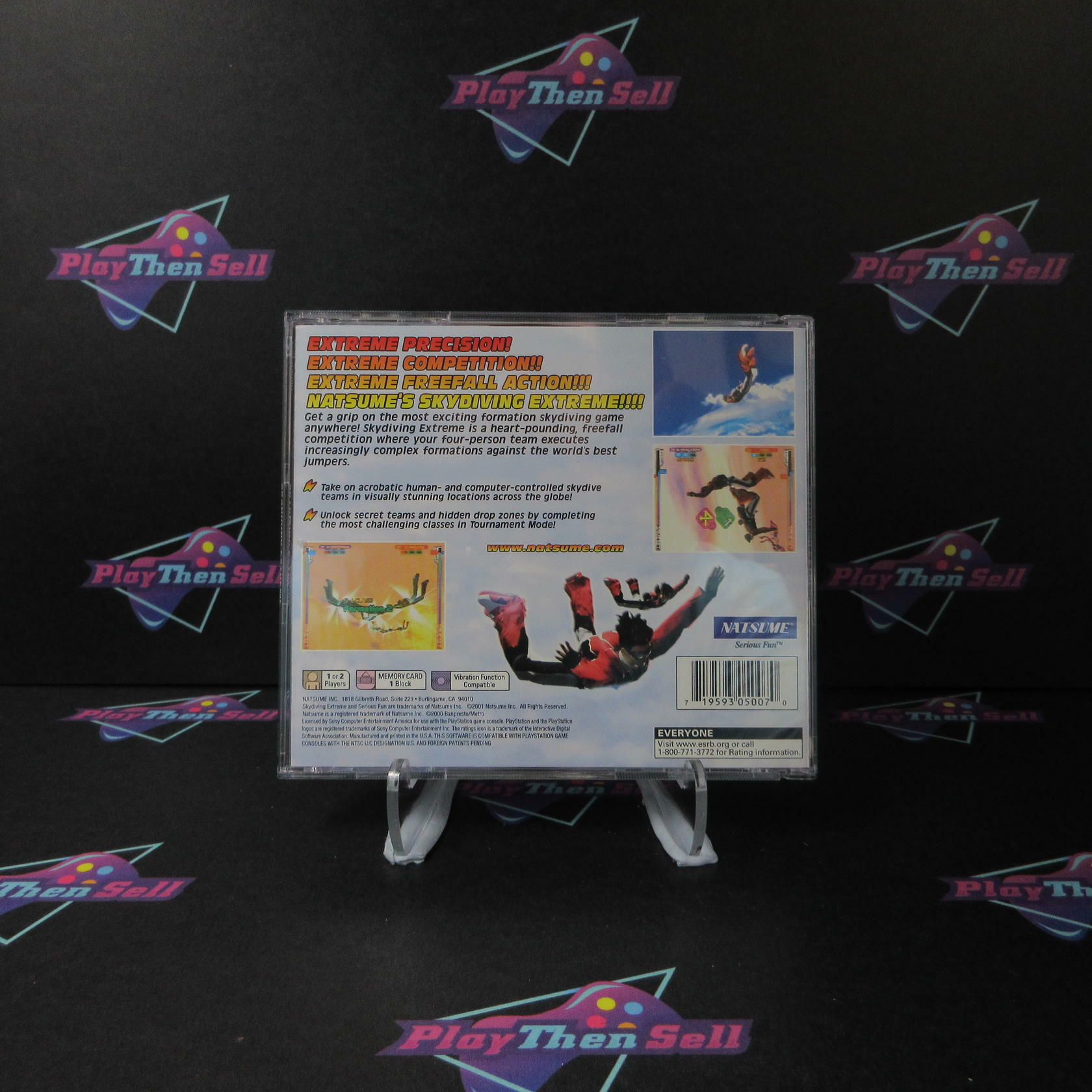 Sky Diving Extreme PS1 PlayStation 1 + Reg Card - Like New