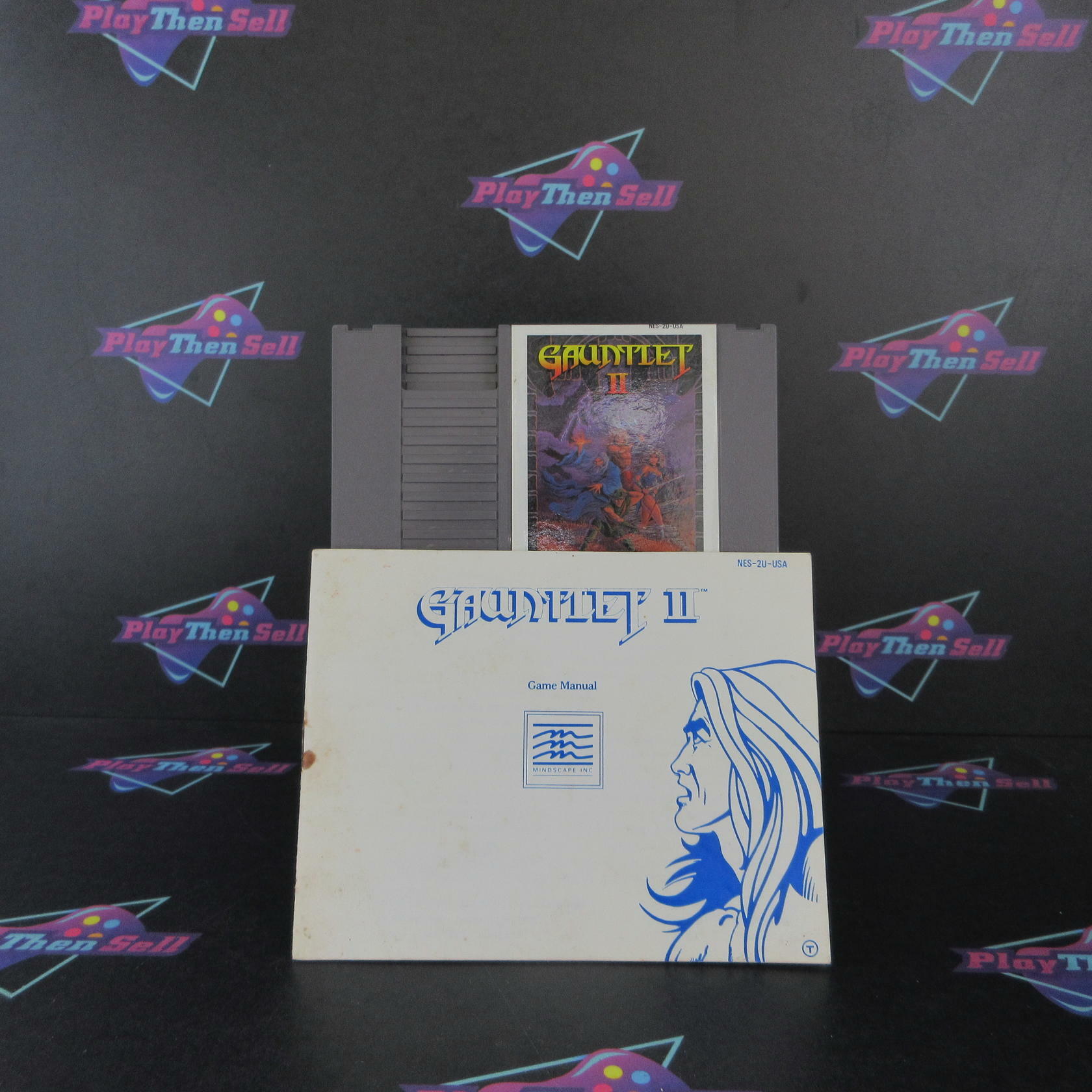Gauntlet II Nintendo NES Cartridge + Manual MD Authentic / Tested - Very Good