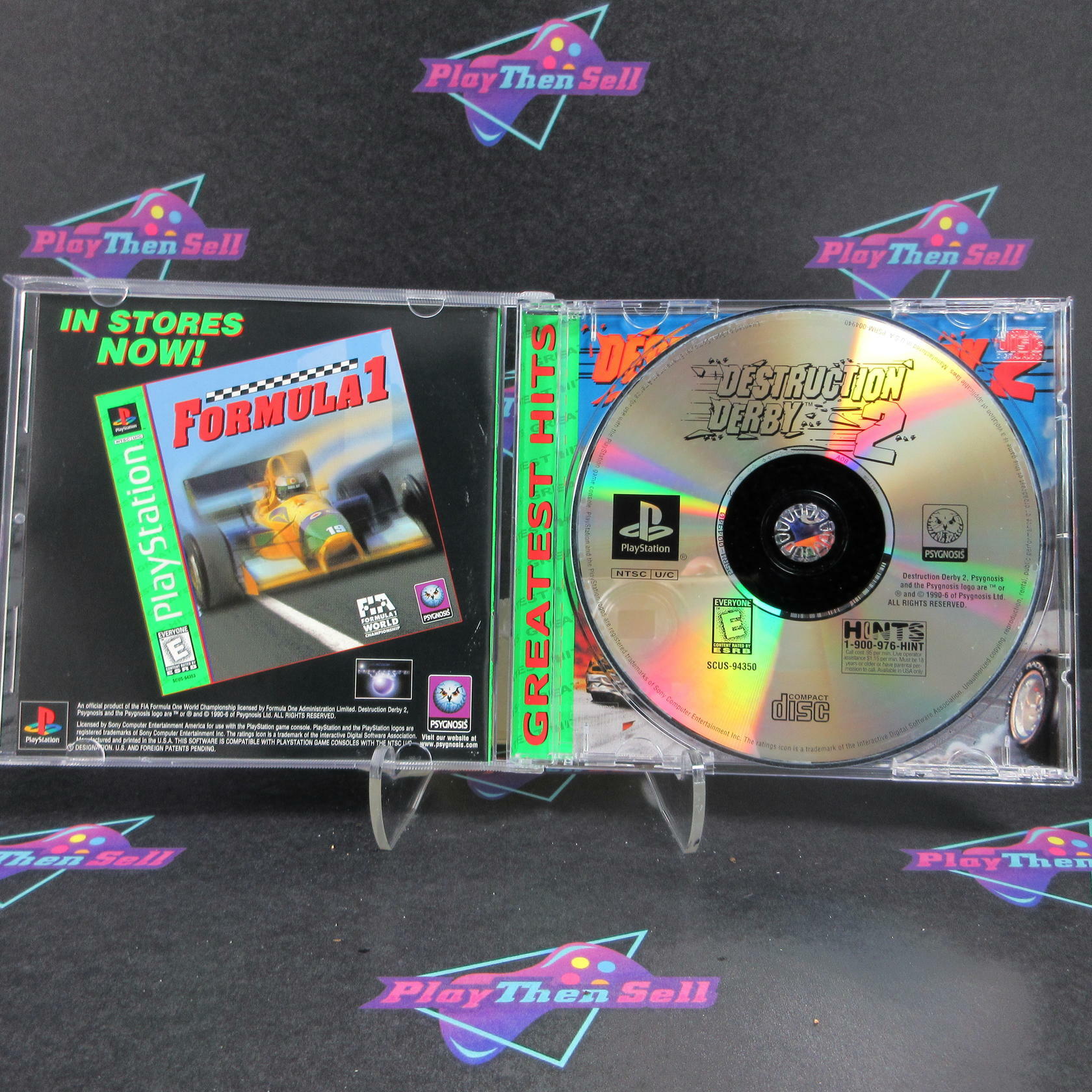 Destruction Derby 2 GH PS1 PlayStation 1 + Reg Card - Like New