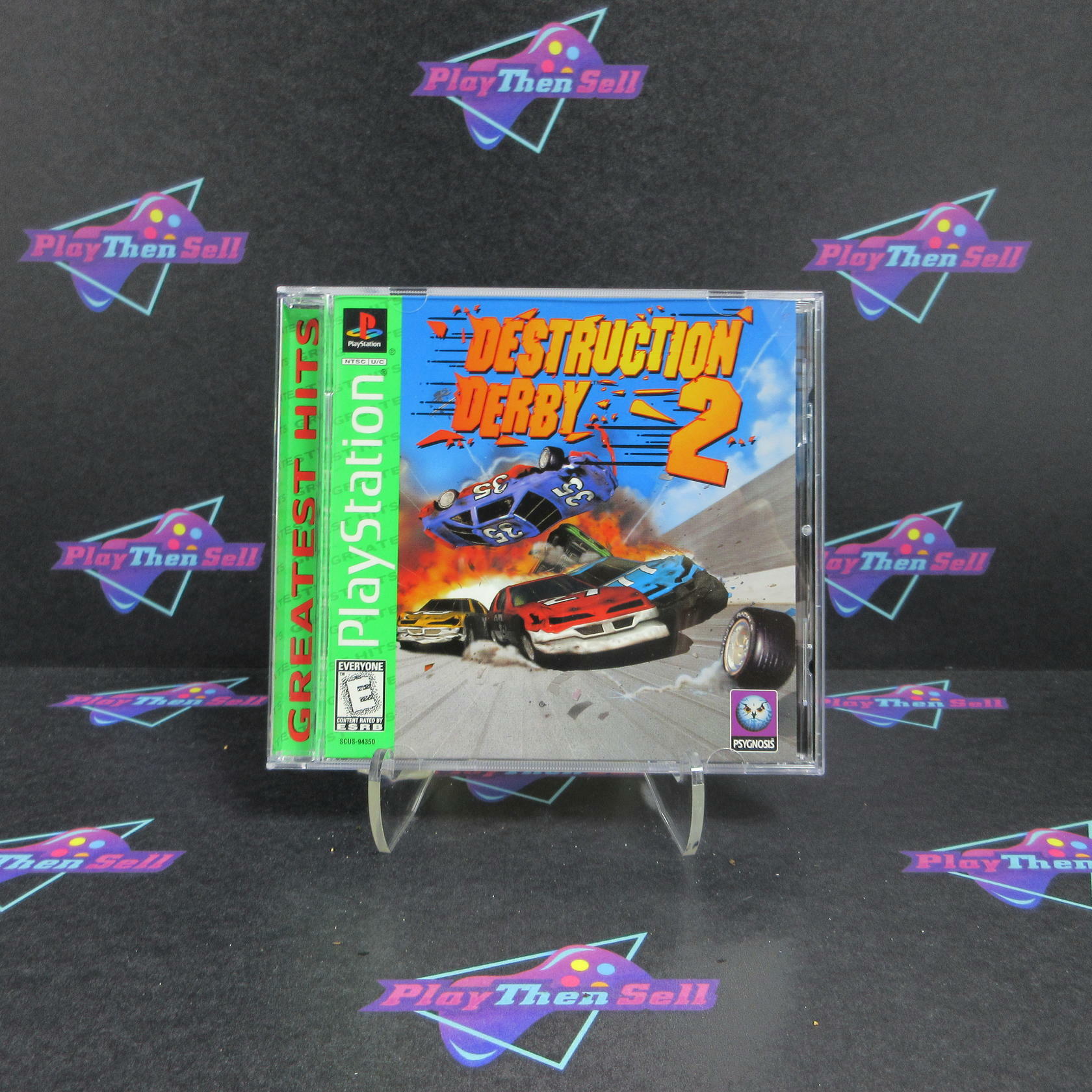 Destruction Derby 2 GH PS1 PlayStation 1 + Reg Card - Like New