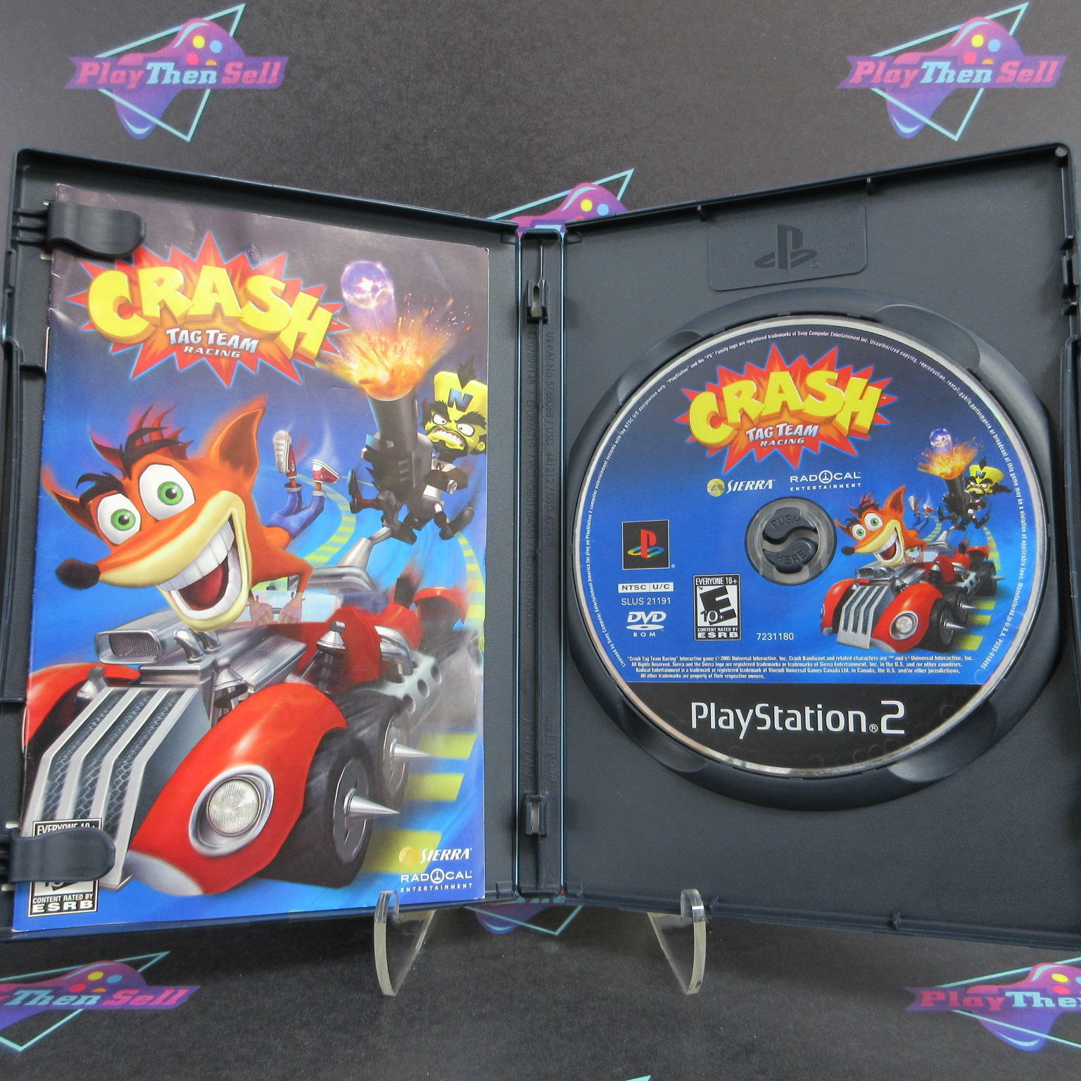 Crash Tag Team Racing PS2 PlayStation 2 Black Label - Like New