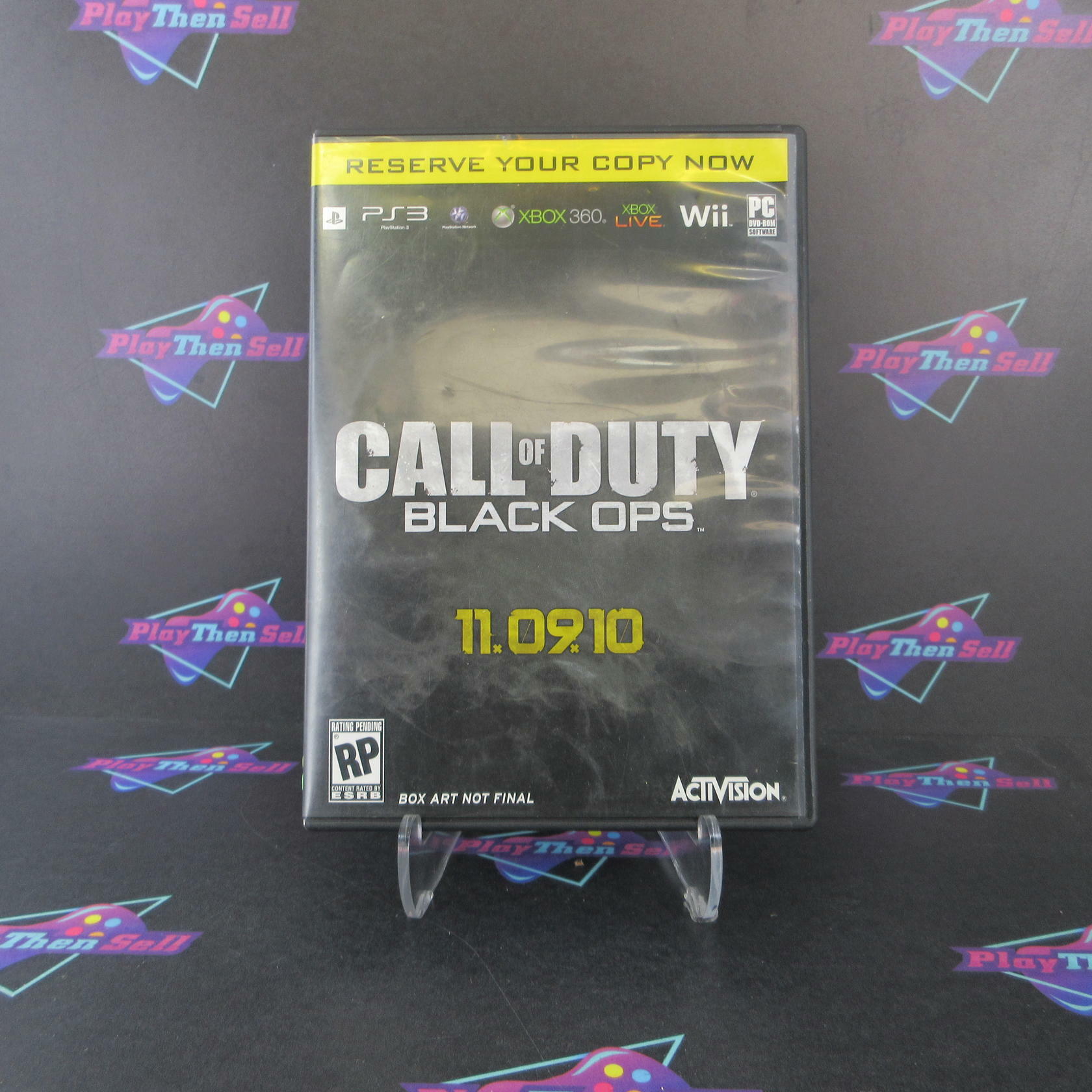 Call of Duty Black Ops Best Buy Display Art Xbox 360 + Poster - Very Good