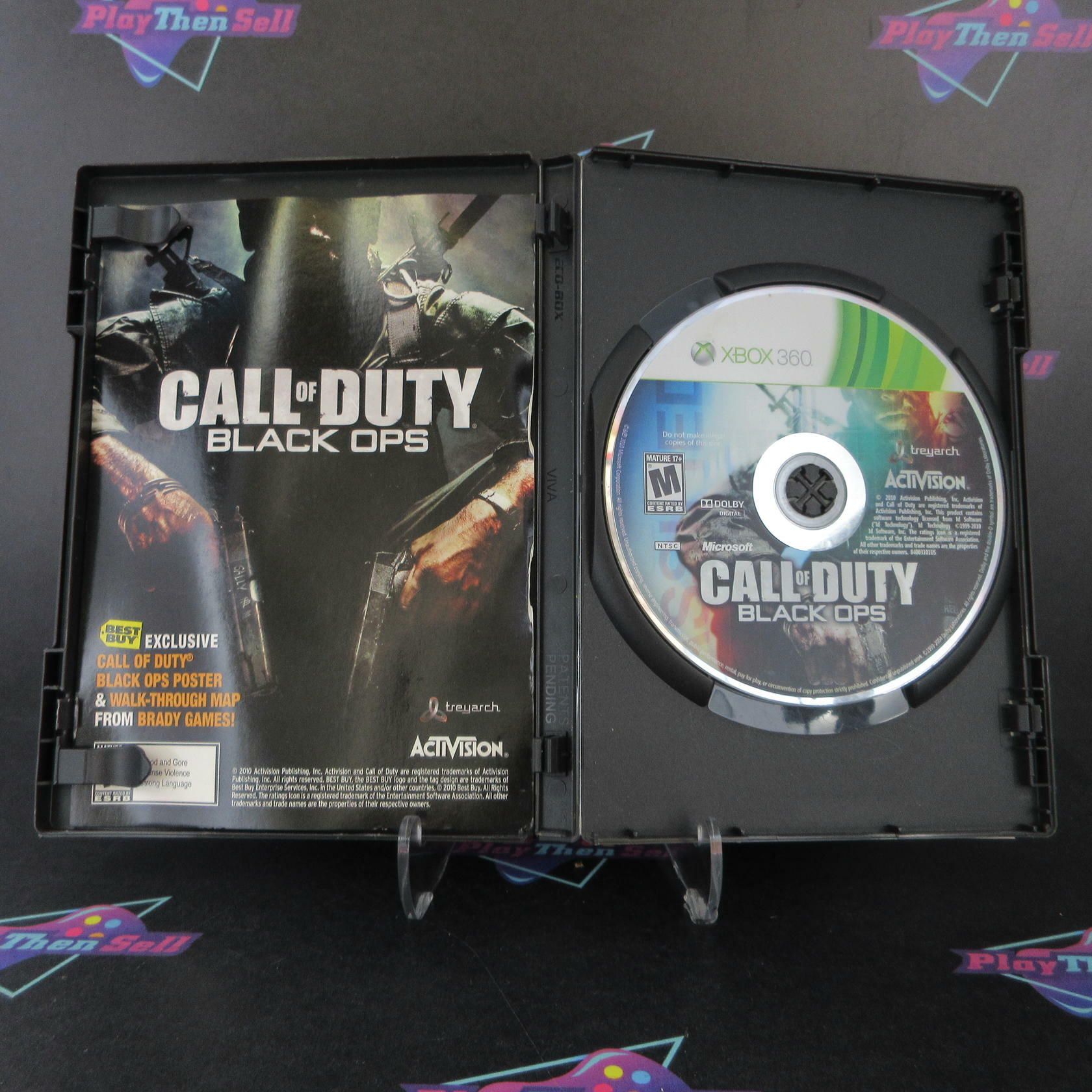 Call of Duty Black Ops Best Buy Display Art Xbox 360 + Poster - Very Good