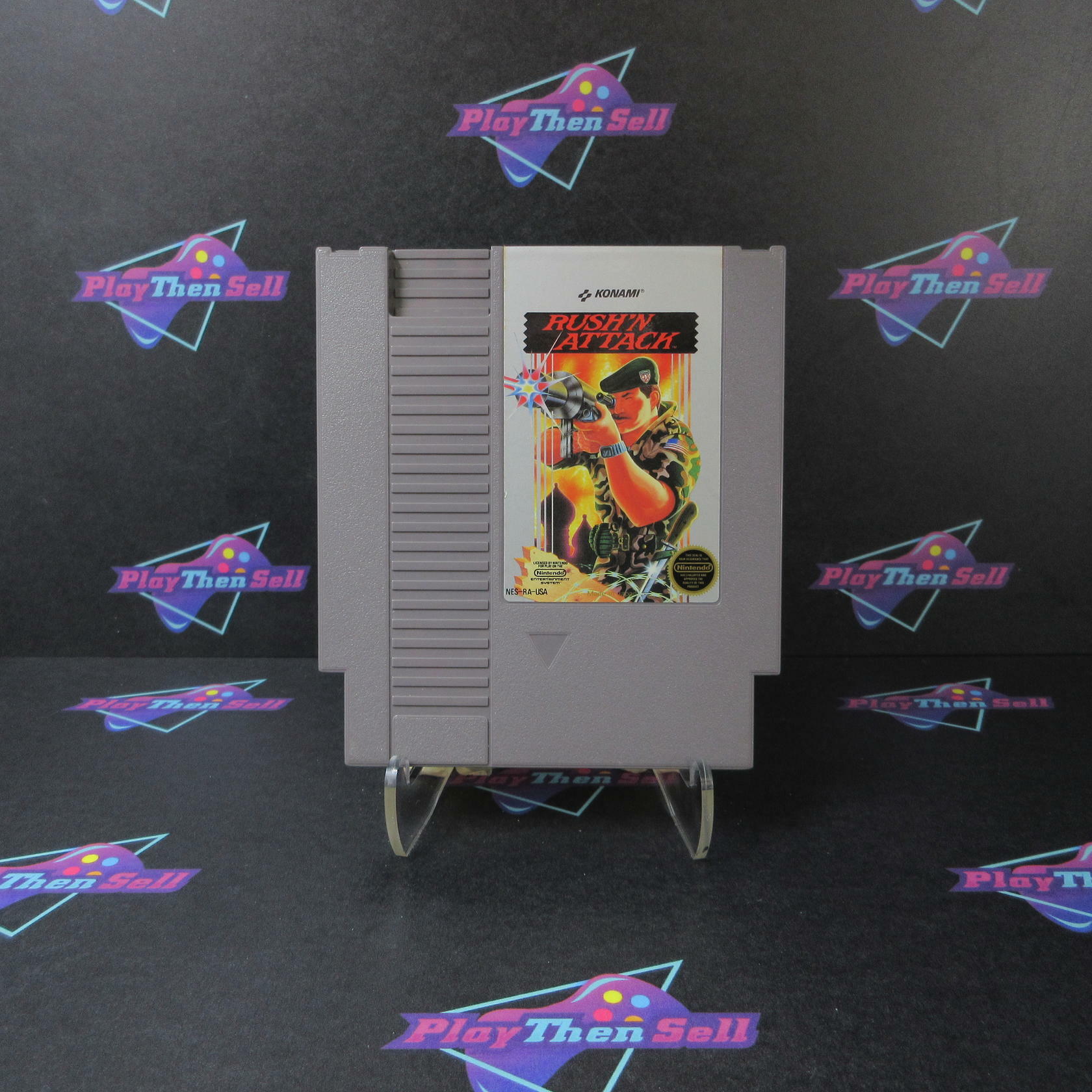 Rush 'n Attack Nintendo NES Cart Only Authentic / Tested - Very Good