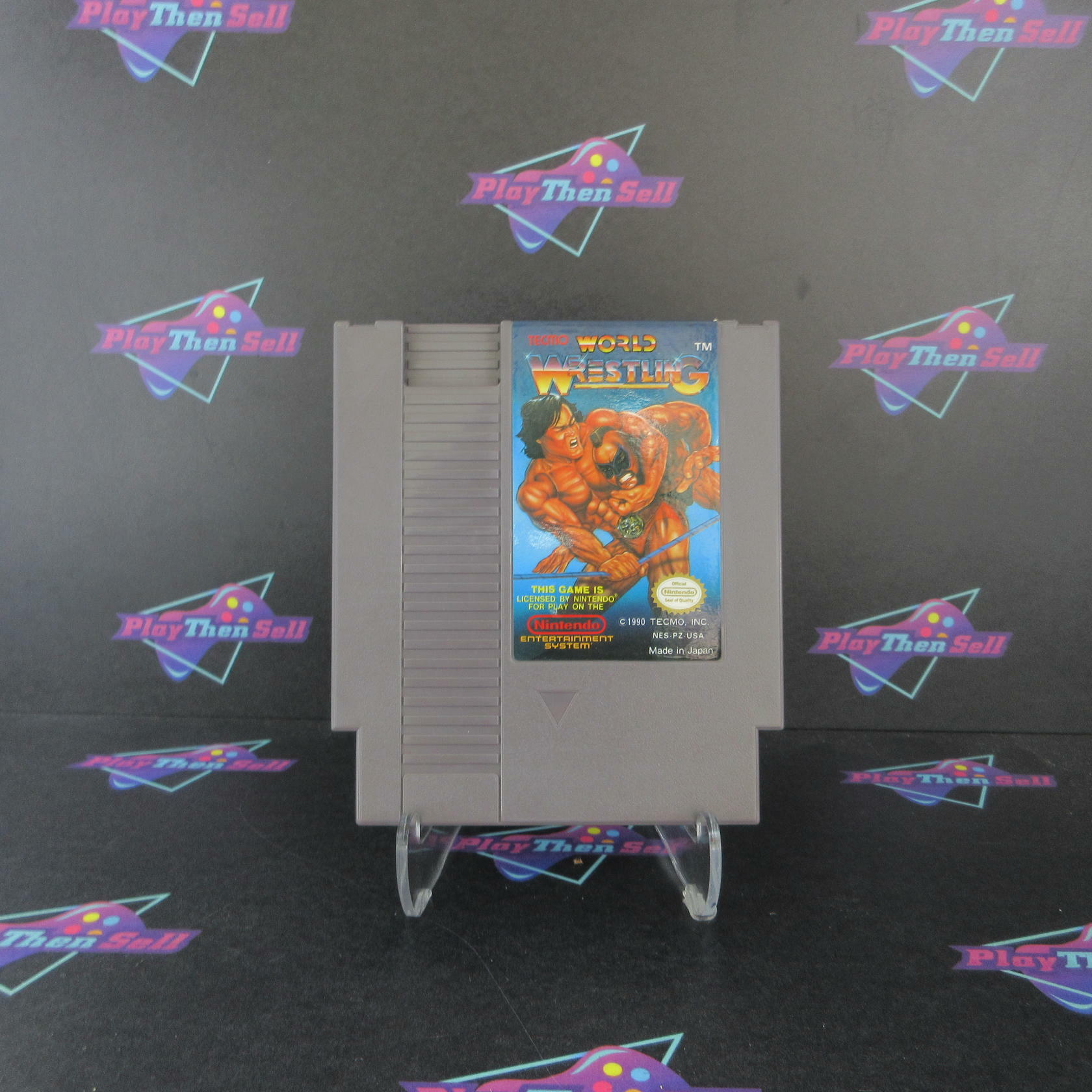 Tecmo World Wrestling Nintendo NES Cartridge Only Authentic / Tested - Very Good