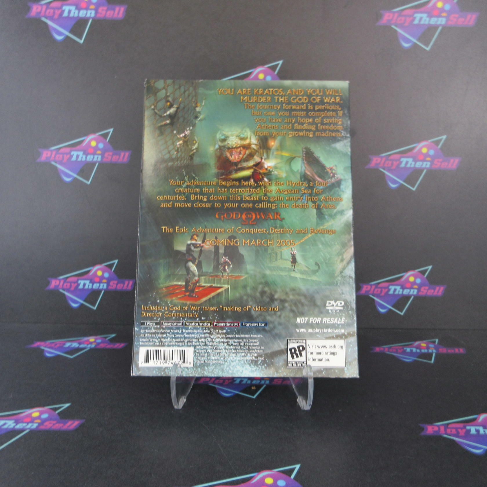 God of War The Hydra Battle Demo Disc PS2 PlayStation 2 - Like New