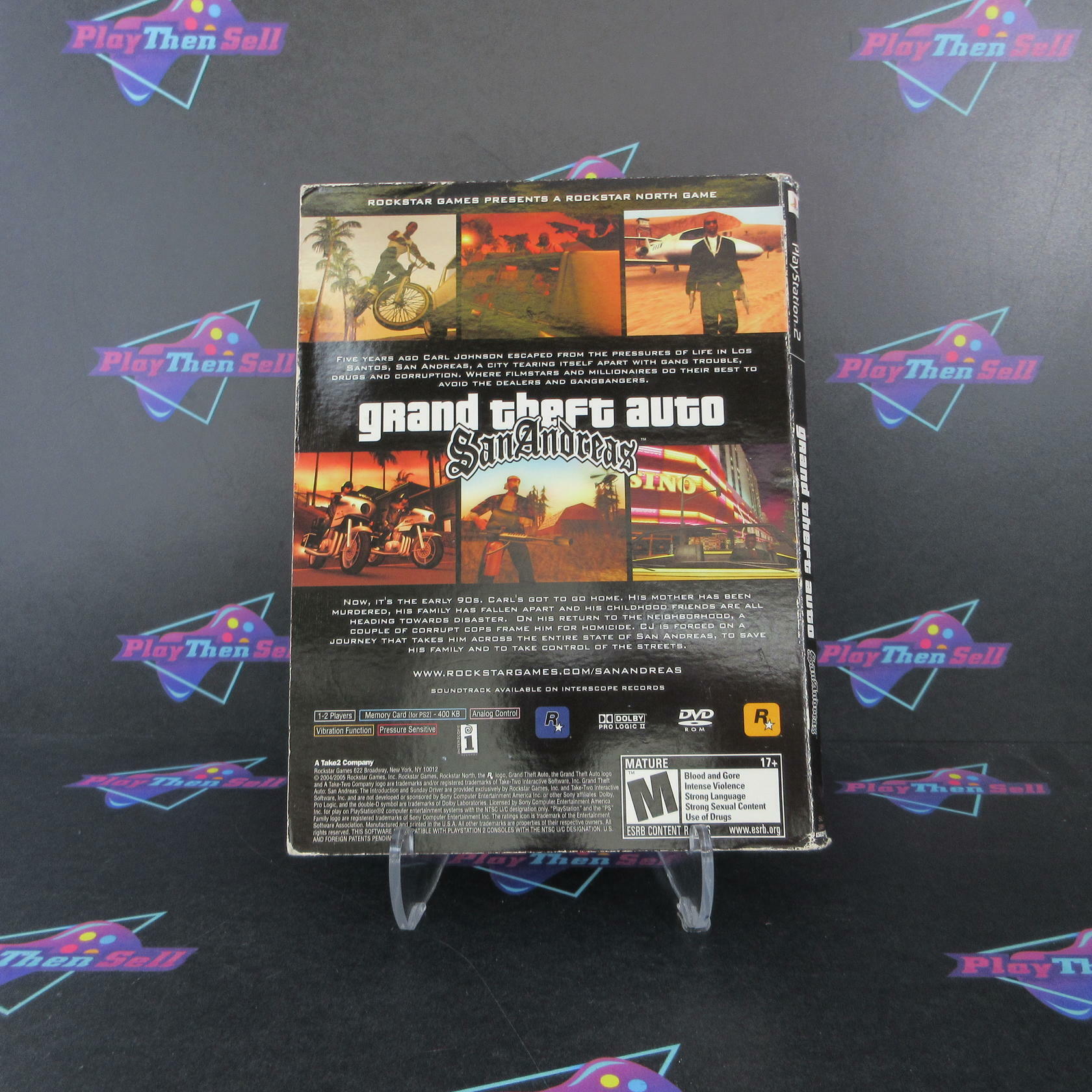 Grand Theft Auto San Andreas Special Edition PS2 PlayStation 2 AD/NM - Very Good